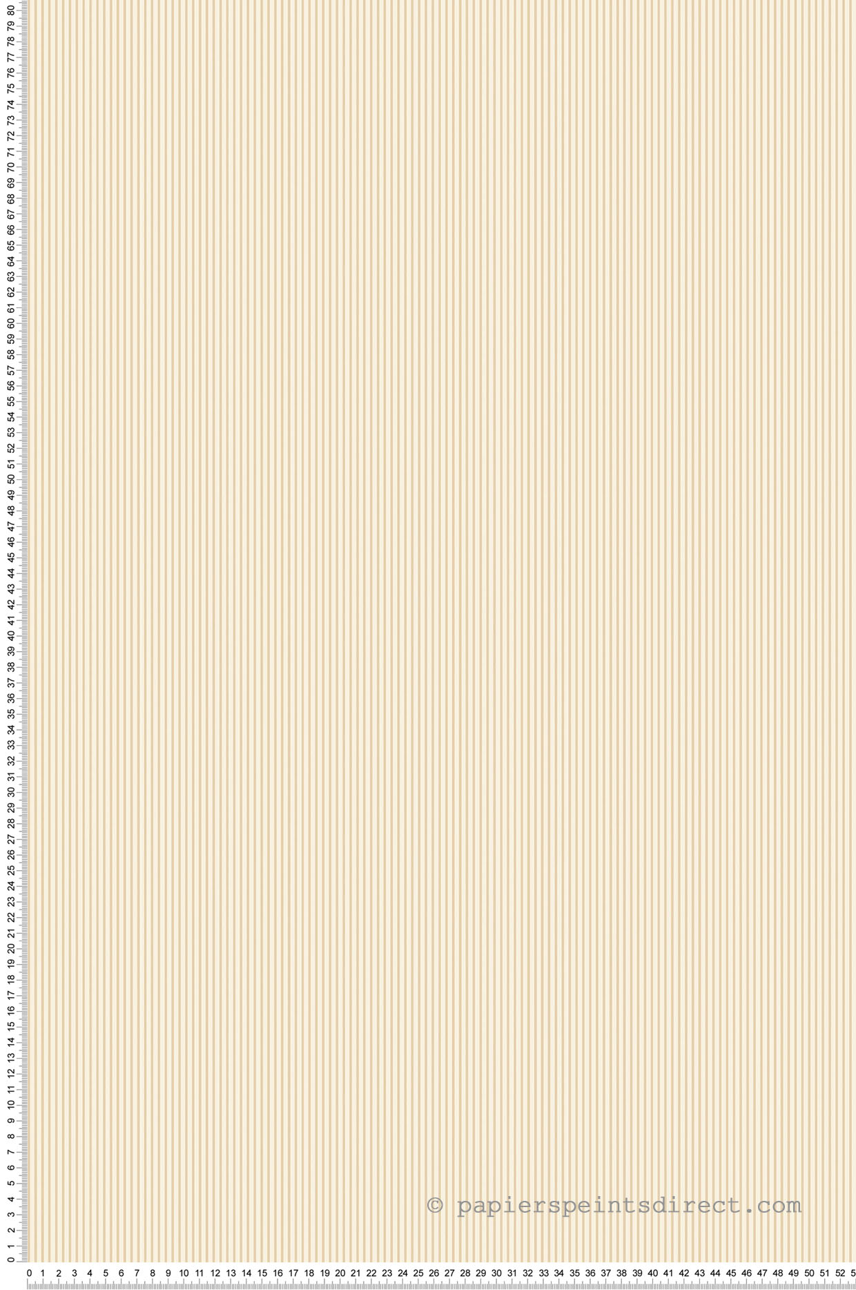 Papier peint Fine Rayure beige - Miniatures de Lutèce | Réf. LTC-G67855