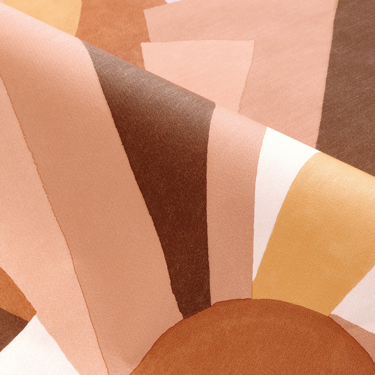 Papier peint Soleil Graphique Sonia nude - Mouvements de Casamance | Réf. CAS-76010814