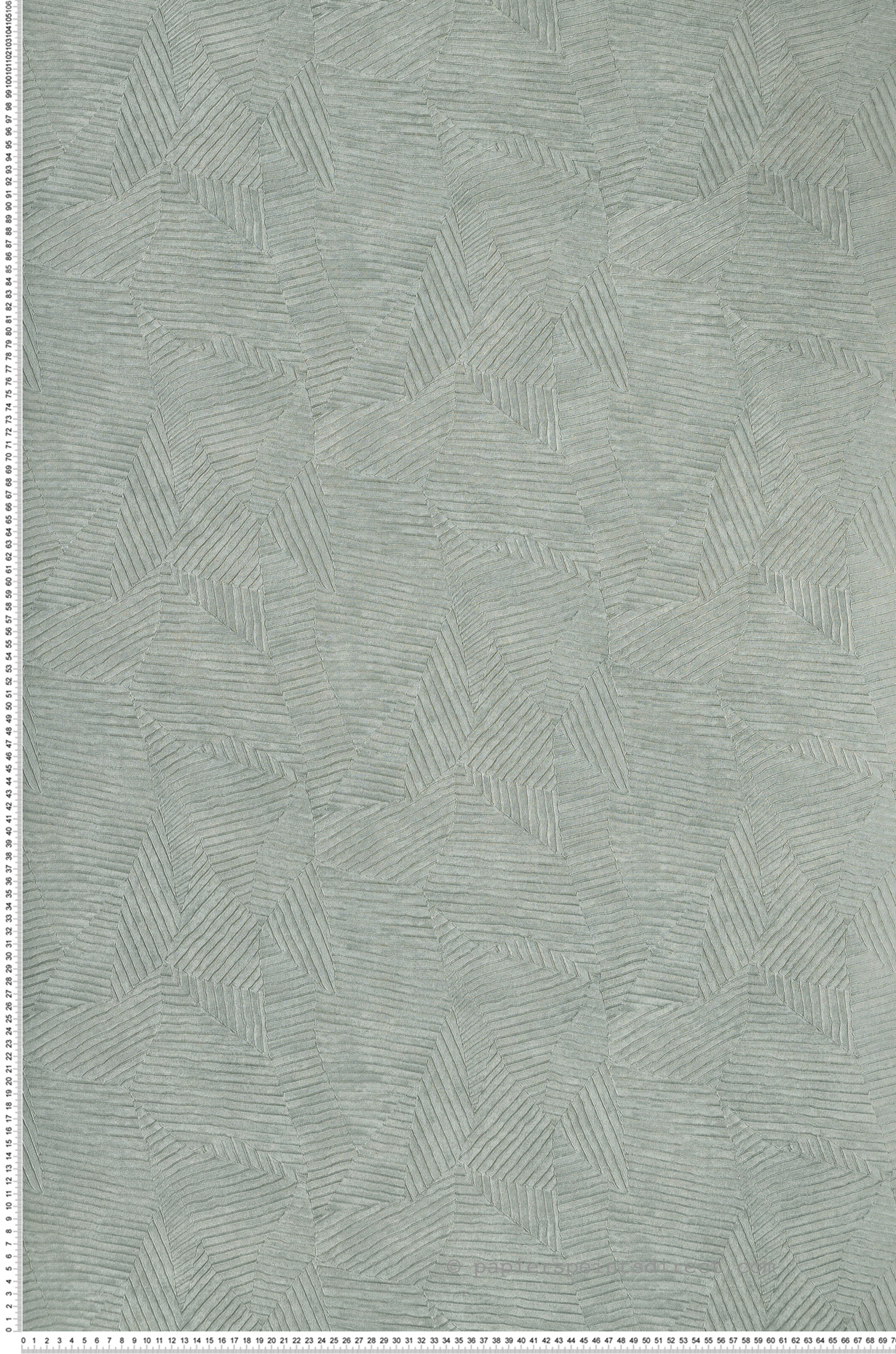 Papier peint Faux Uni Soroa opaline - Végétal de Casamance | Réf. CAS-74090976