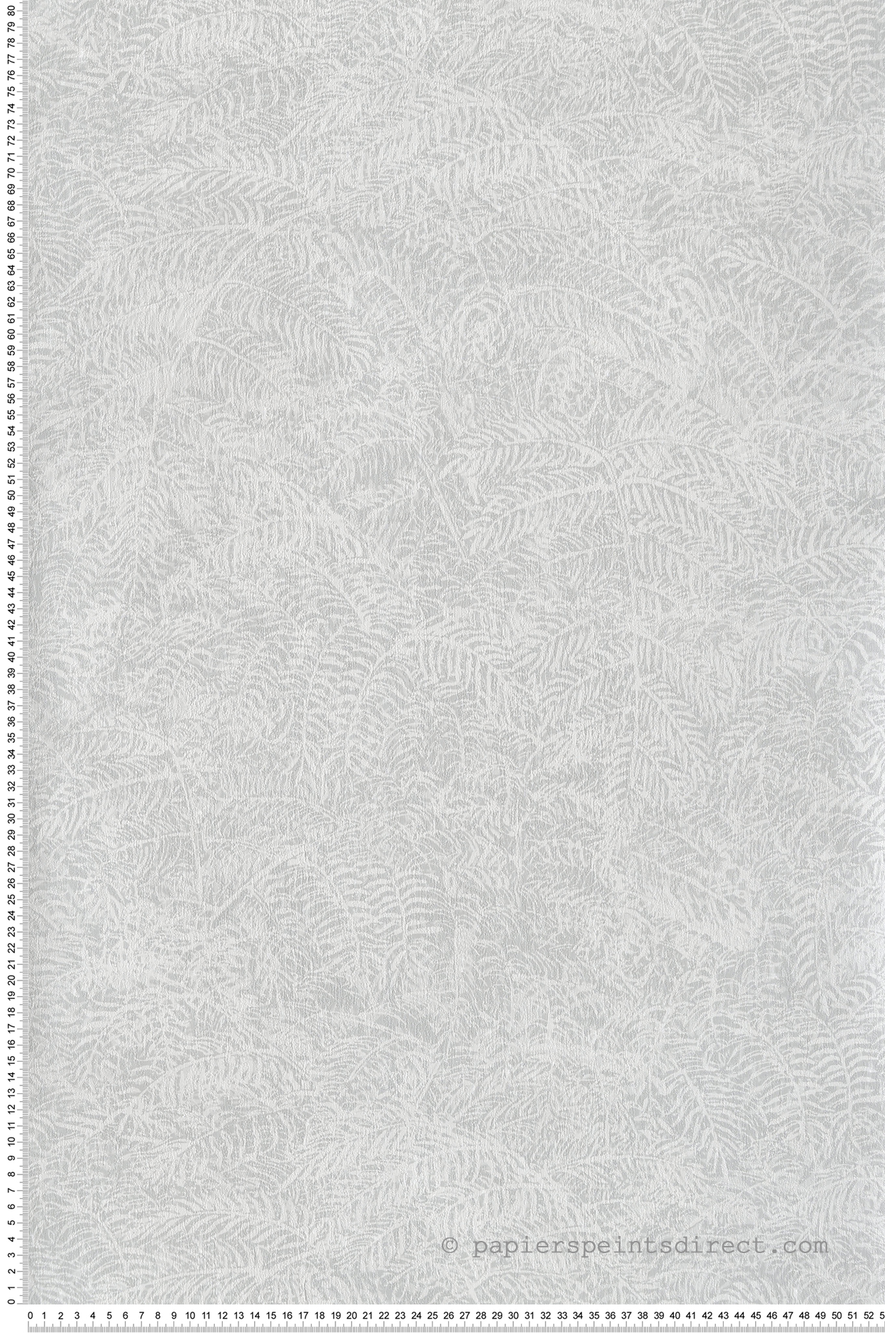 Papier Peint Fougère gris argenté - Botanique d'Ugépa | Réf. UGP-M49800