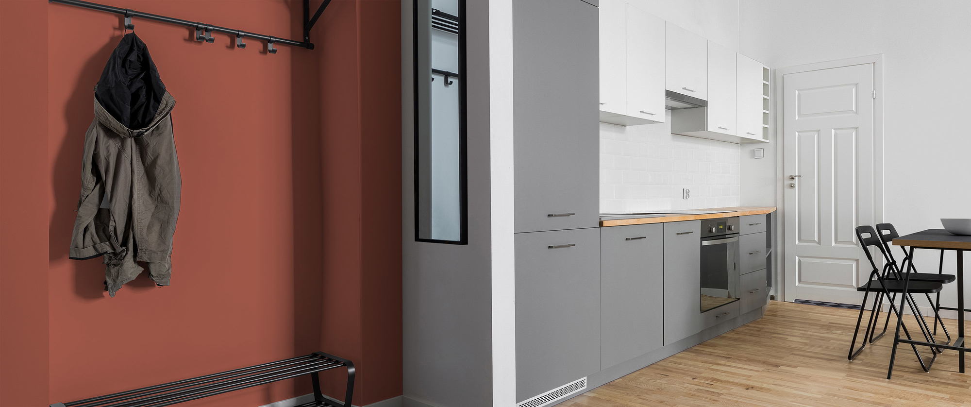 Image d'un pot de 1 litre de peinture Puro rouge dusty orange - c9007