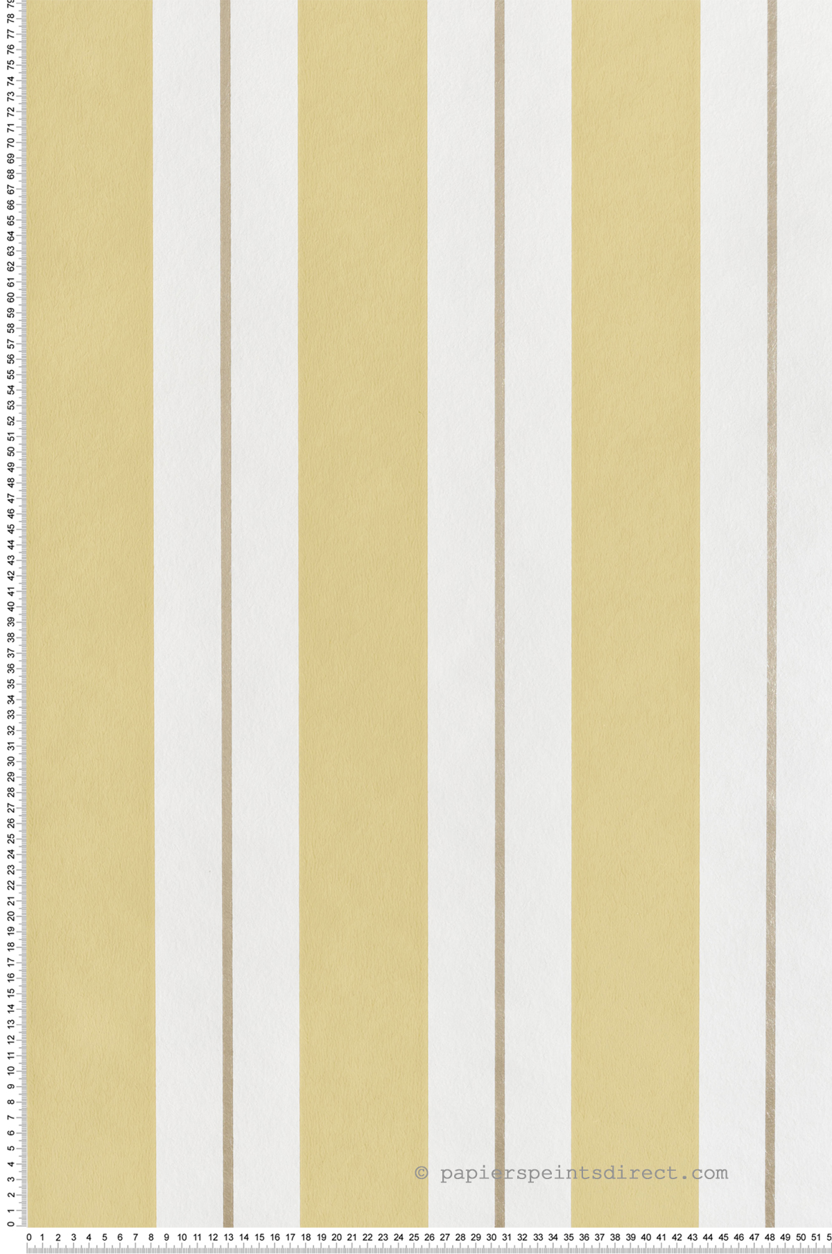 Papier peint Rayure Classique Bramante jaune doré - Alberti d'Osborne & Little | Réf. OSB-W7980-03