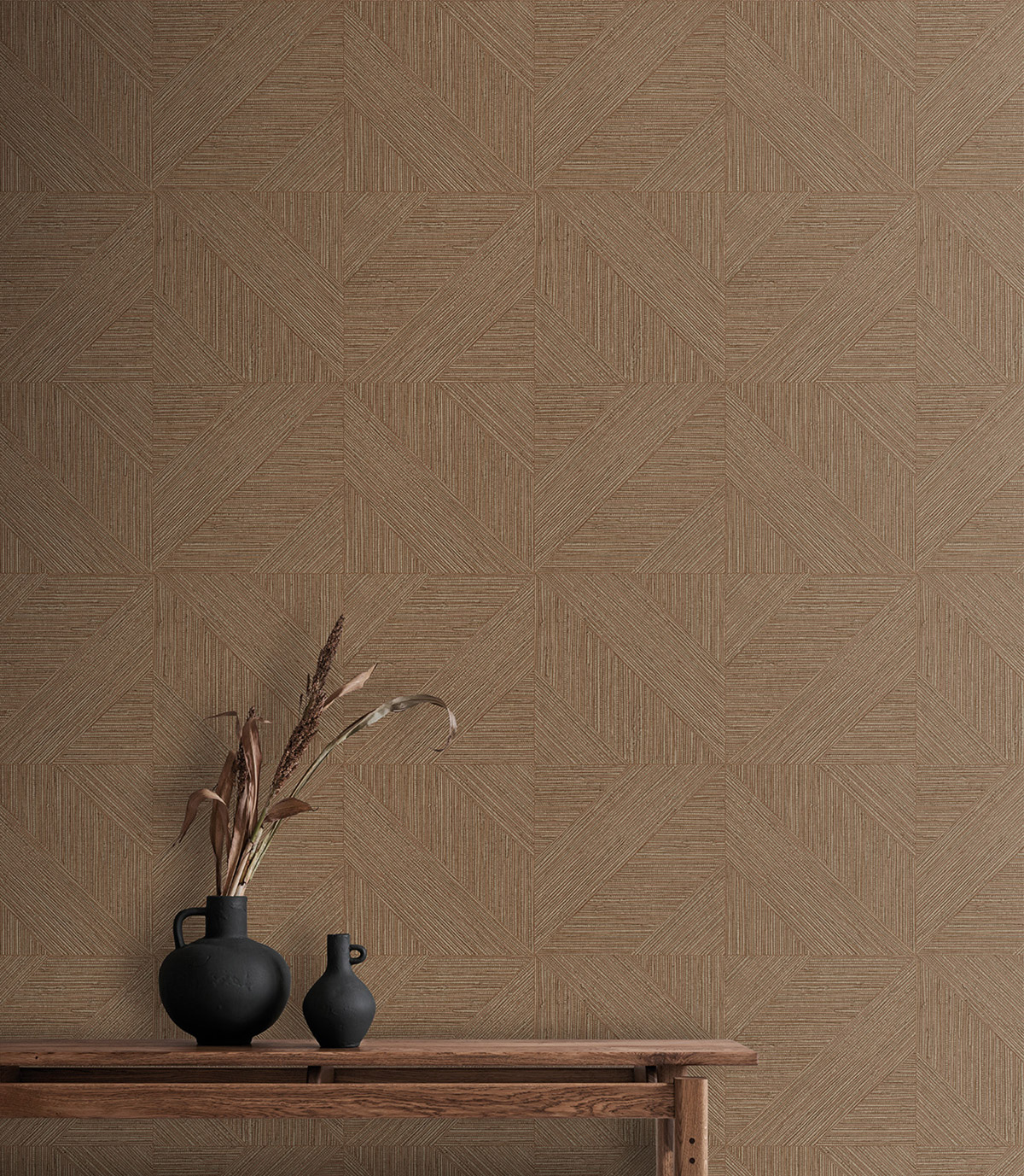 Papier peint Géométrique Texturé beige brun - Atacama de Montecolino | Réf. MC-IM28010