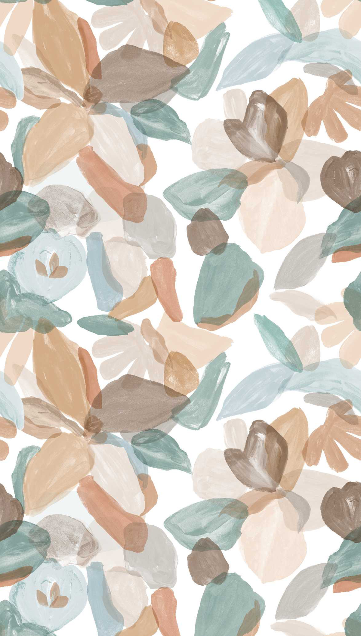 Papier peint Panoramique Pétales bleu et beige - Poésie de Lutèce | Réf. LTC-51252401