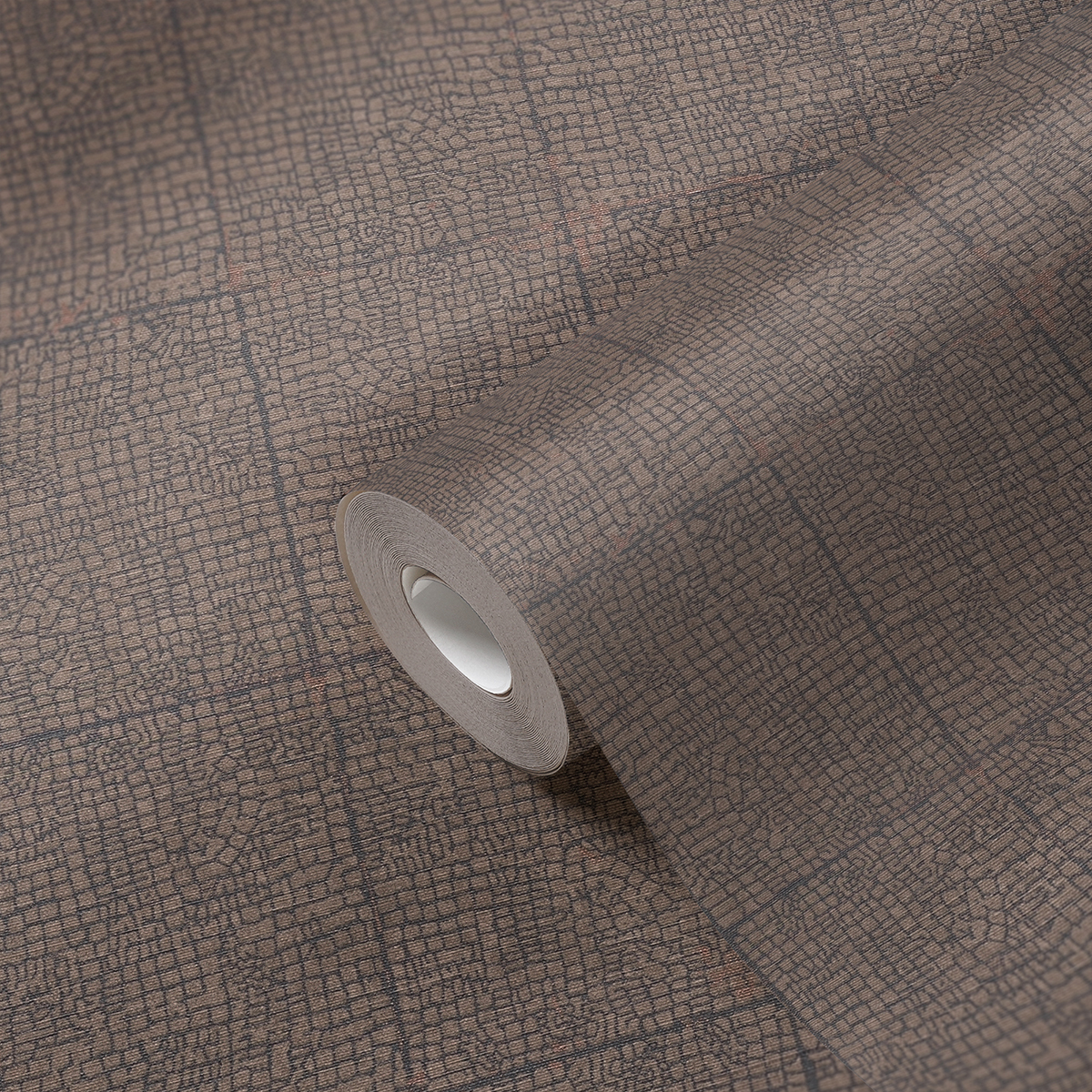 Papier peint Carrelage Craquelé marron et irisé - Desert Lodge de Livingwalls | AMB Réf. 38526-4