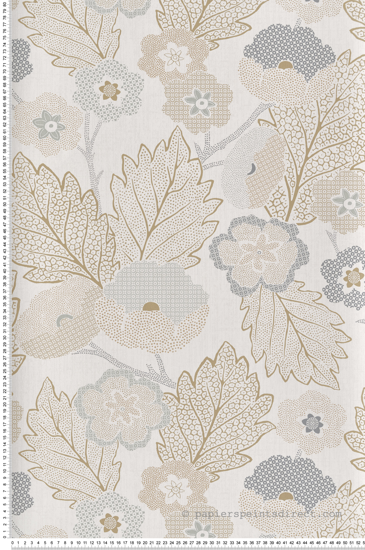 Papier peint Floral Artistique beige - Esterel de Montecolino | Réf. MC-AN28270