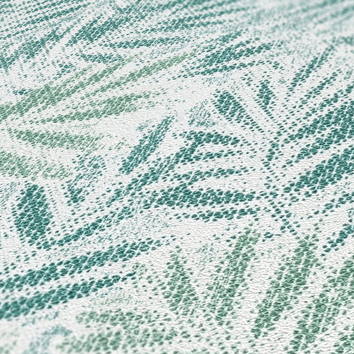 Papier peint Feuillage Métal Zoé vert irisé - Metropolitan Stories 3 d'A.S. Création AMB4 | Réf. AS-391201