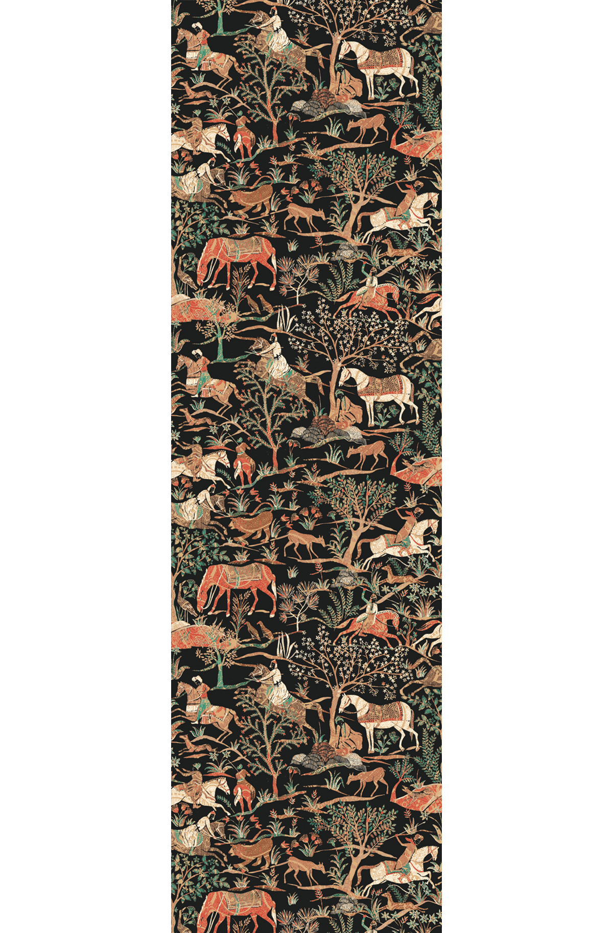 Papier peint panoramique Chevaux Cachemire Marwari corail - A H300 - Summer de Masureel | Réf. MAS-DGSUM1021