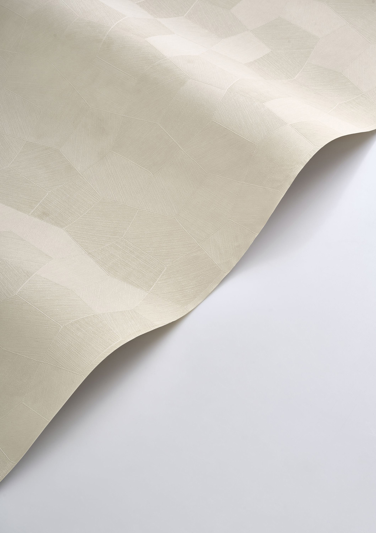 Papier peint Facettes Minérales Selene blanc craie - Solaris de Casadéco ROLL | Réf. SOLA201890039