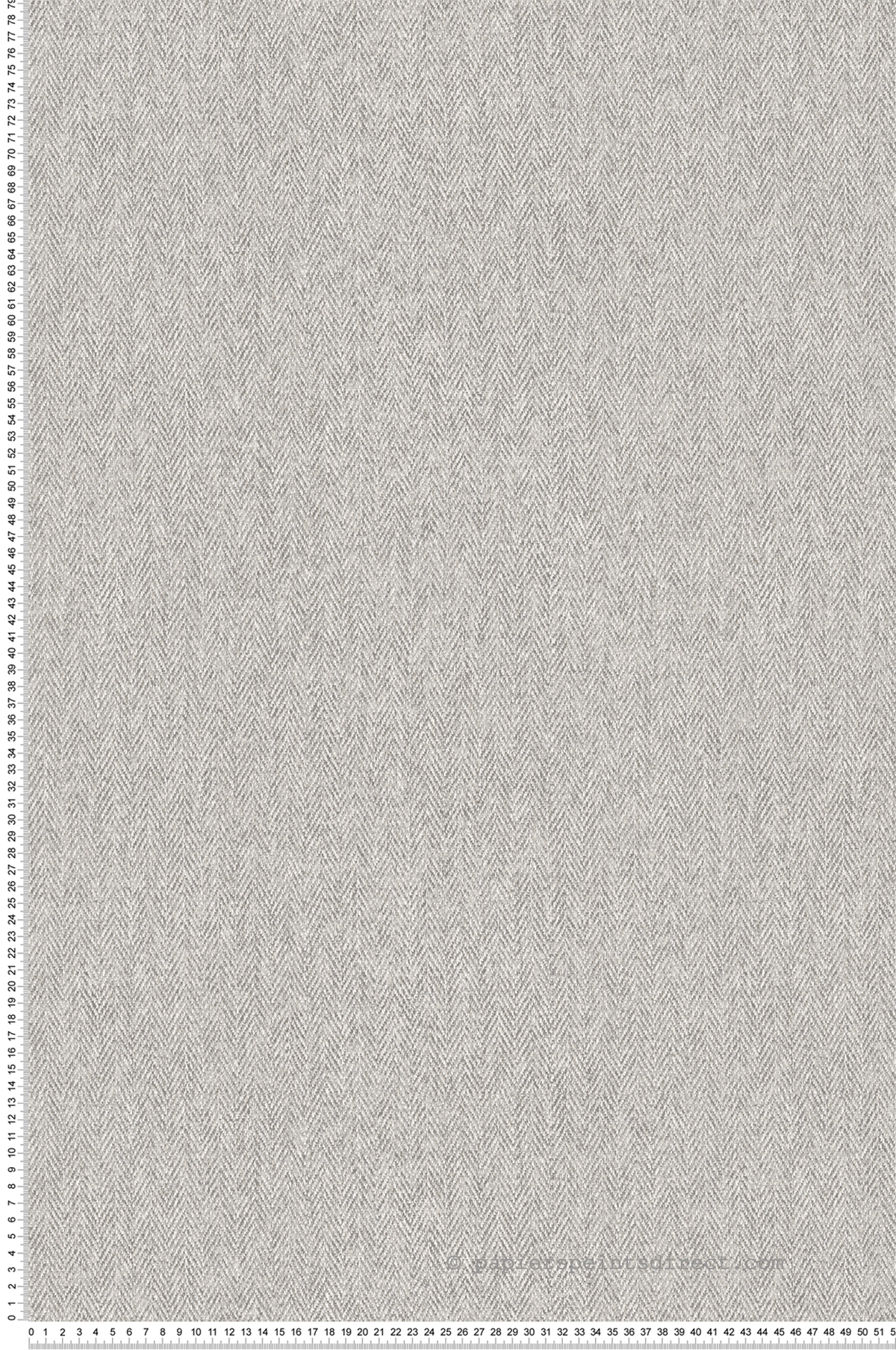 Papier peint Tweed Chevron Herringbone gris - Beaux Arts de Lutèce | Réf. LTC-M1827