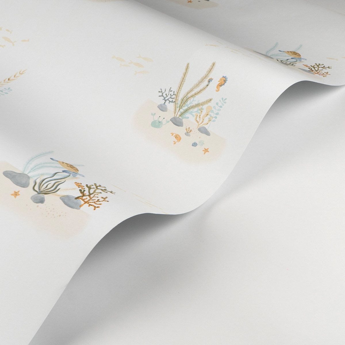 Papier peint Fond Marin Coral Reef vert aqua - Once Upon A Time 2 de Casadéco AMBV | Réf. OUTD200826404