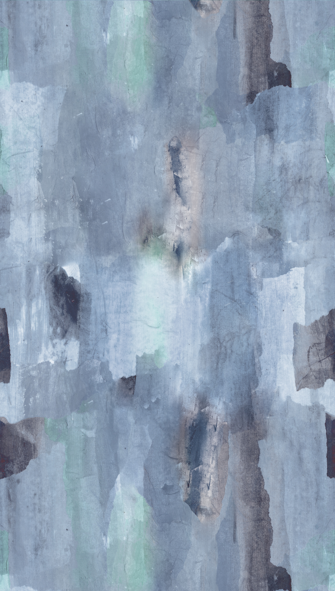 Papier peint panoramique Mur Aquarelle bleu - Anna D'Andrea d'A.S. Création | Réf. 782072