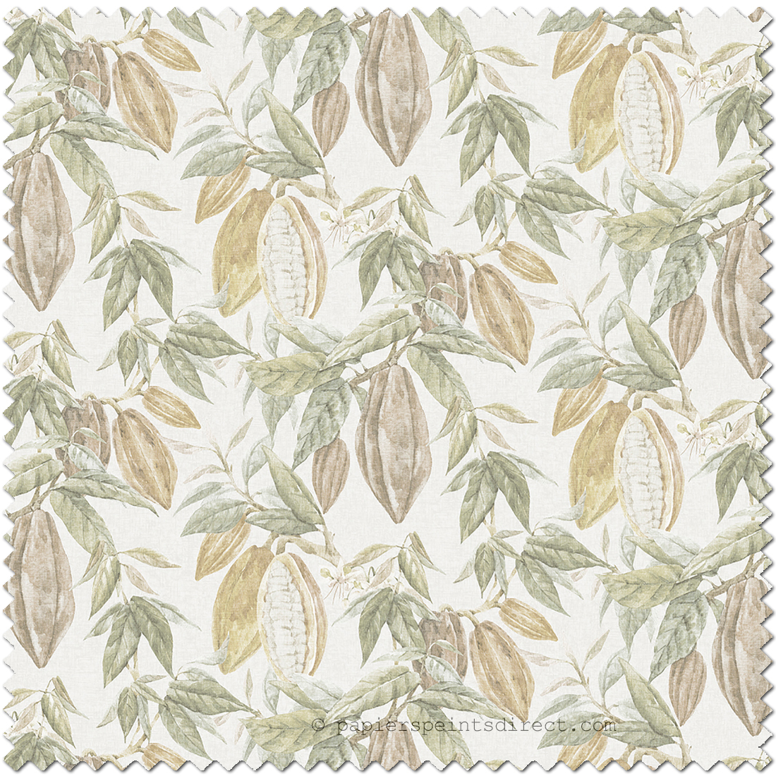 Tissu Cacao Fève multicouleurs beige - Fidji de Lutèce | Réf. LTC-8520-2