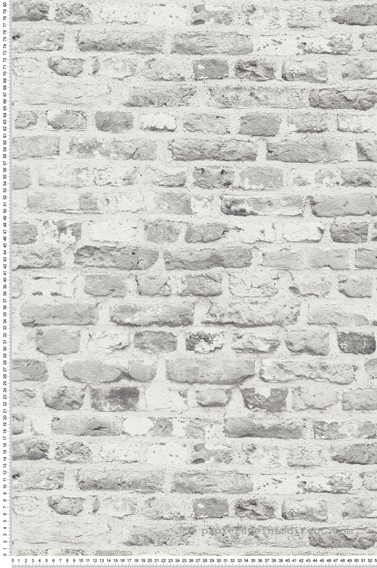 Papier peint Briquette Stone gris blanc - The BOS d'A.S. Création | Réf. AS-388294