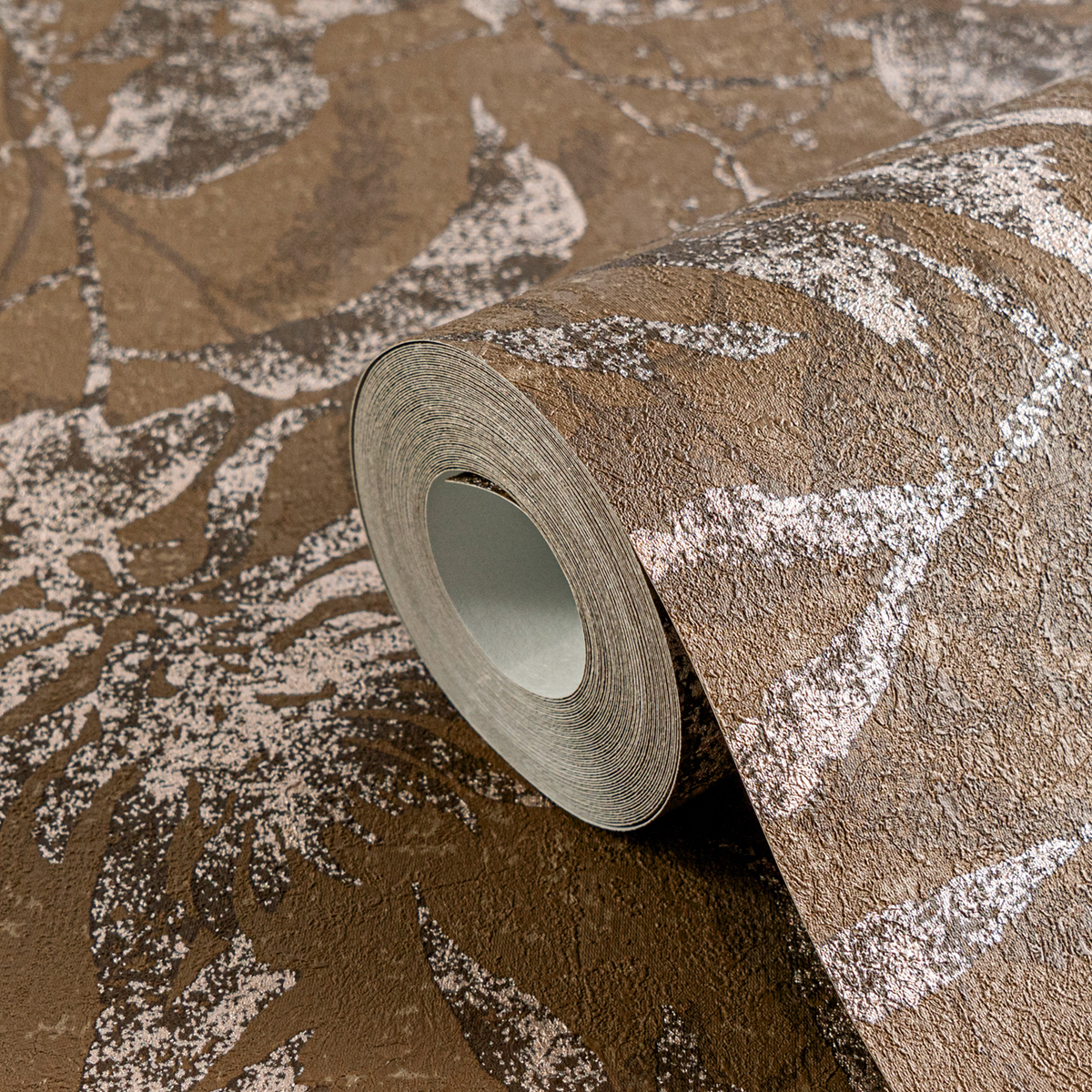 Papier peint Végétaux Jungle marron cuivré - Metropolitan Stories 4 Hot Spots d'A.S. Création AMB5| Réf. AS-782034