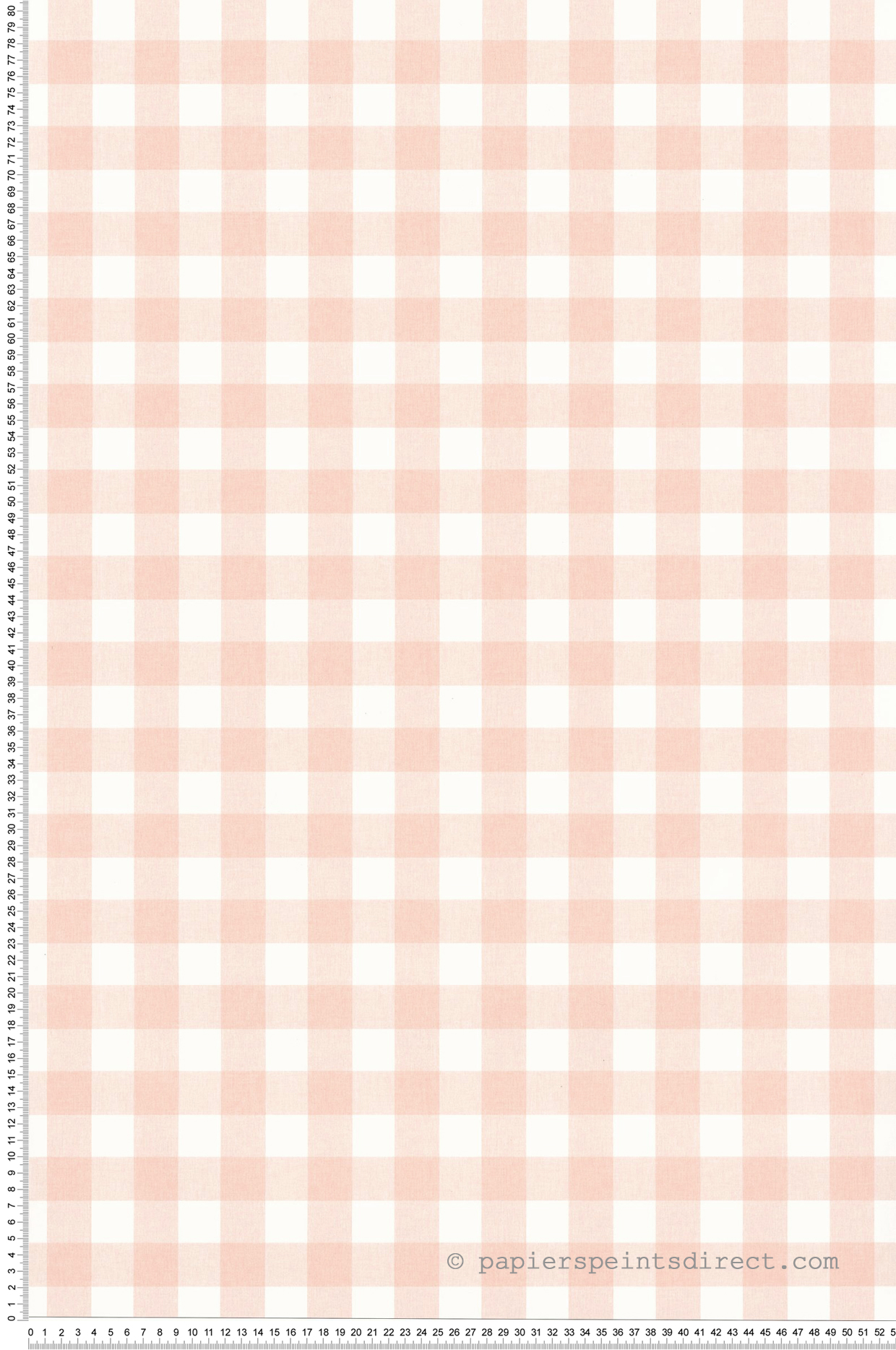 Papier peint Vichy Carreaux Victoria rose - Happy Kids Club de Casélio | Réf. HKC104420435