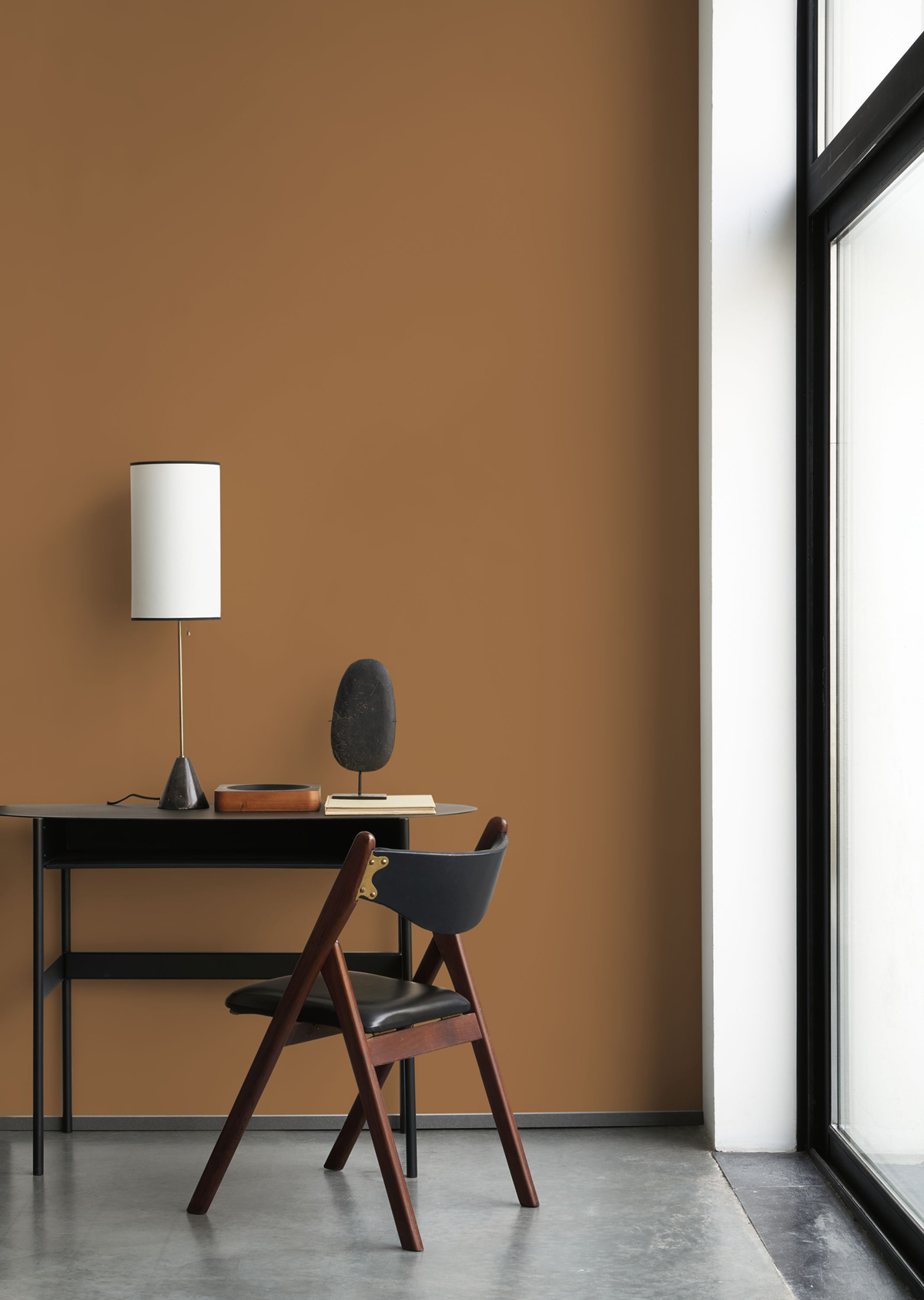 Papier peint Uni Pigments Buvard caramel - Galons et Frises de Casadéco AMB2| Réf. GAFR200332626