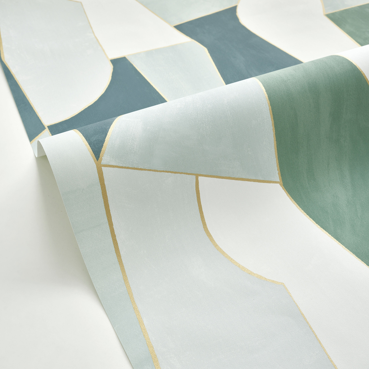 Papier peint Graphique Etoffe vert doré - XXL de Casélio AMB2 | Réf. XXL104517020