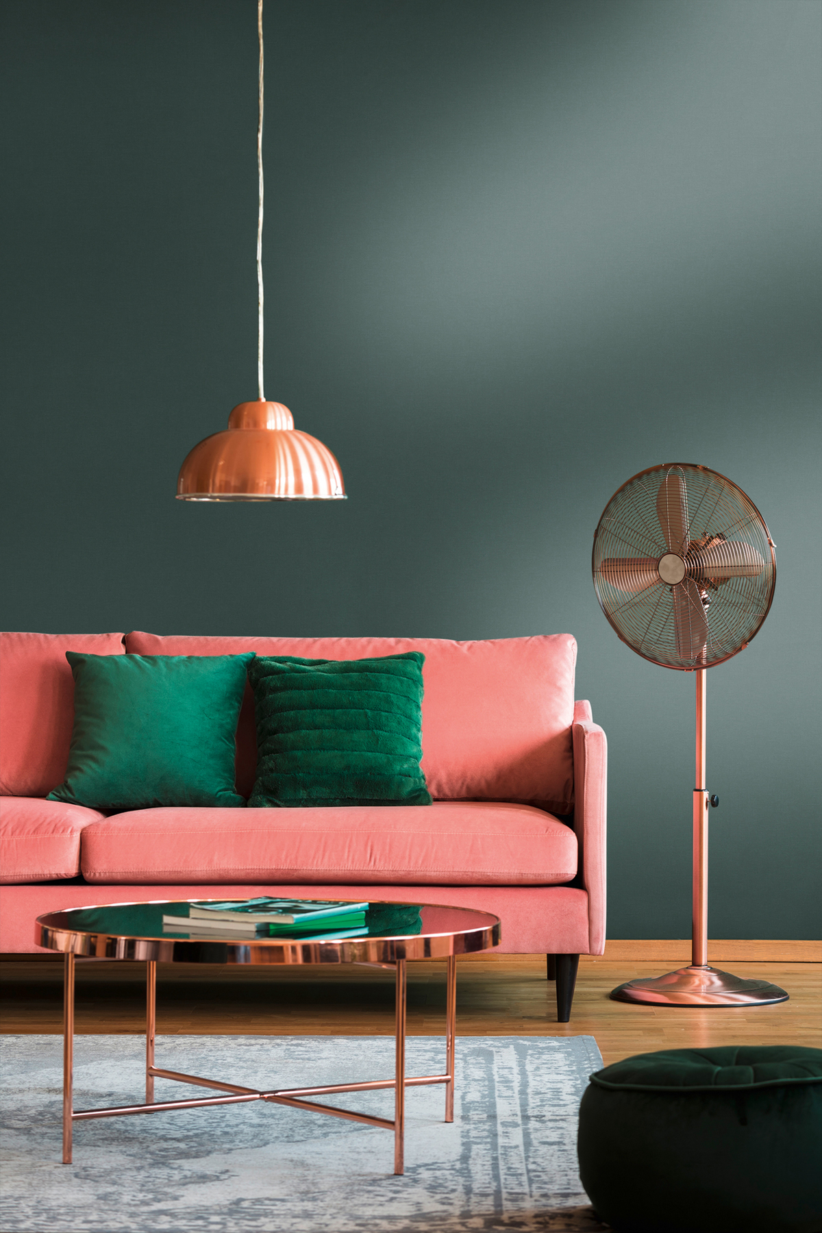 Papier peint Uni Charme Bali vert canard - Metropolitan Stories 3 d'A.S. Création AMB2 |  Réf. AS-392664