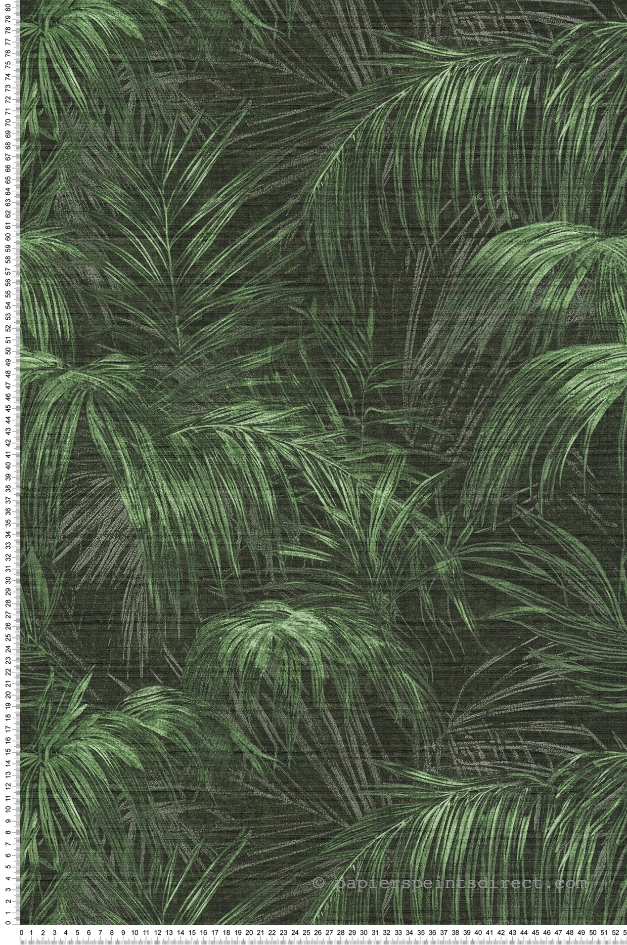 Papier peint Feuilles Jungle Croquis vert noir - Metropolis Michalsky 6 de Livingwalls | Réf. AS-399814