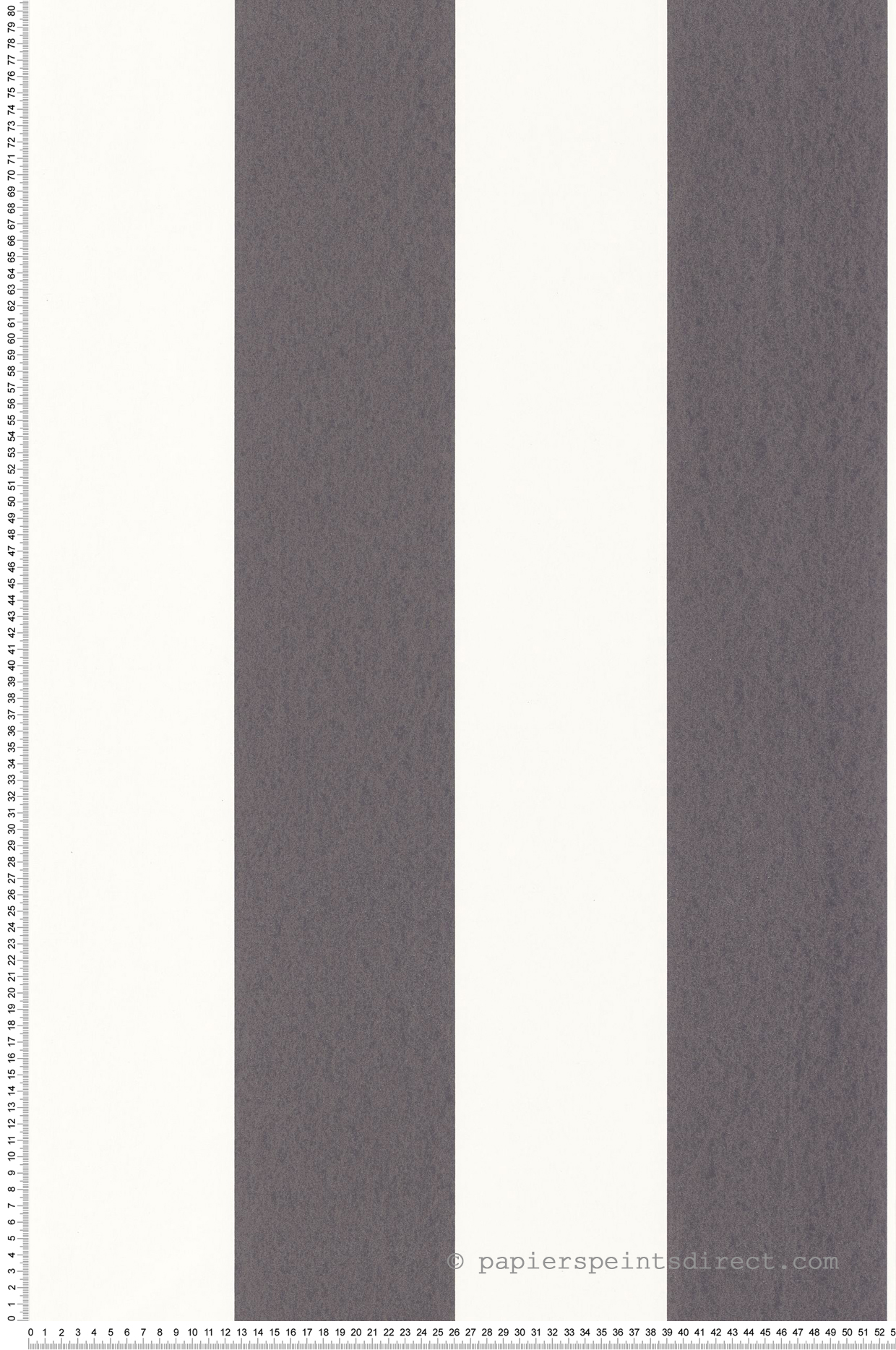 Papier peint Grande Rayure Bruges noir charbon - Les Rayures de Casadéco | Réf. RAYS88019991