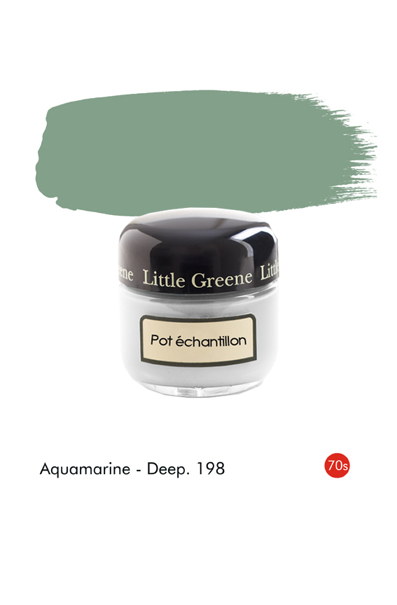 Pot échantillon Aquamarine - Deep (1970s) n°198 - Finition Absolute Matt Emulsion