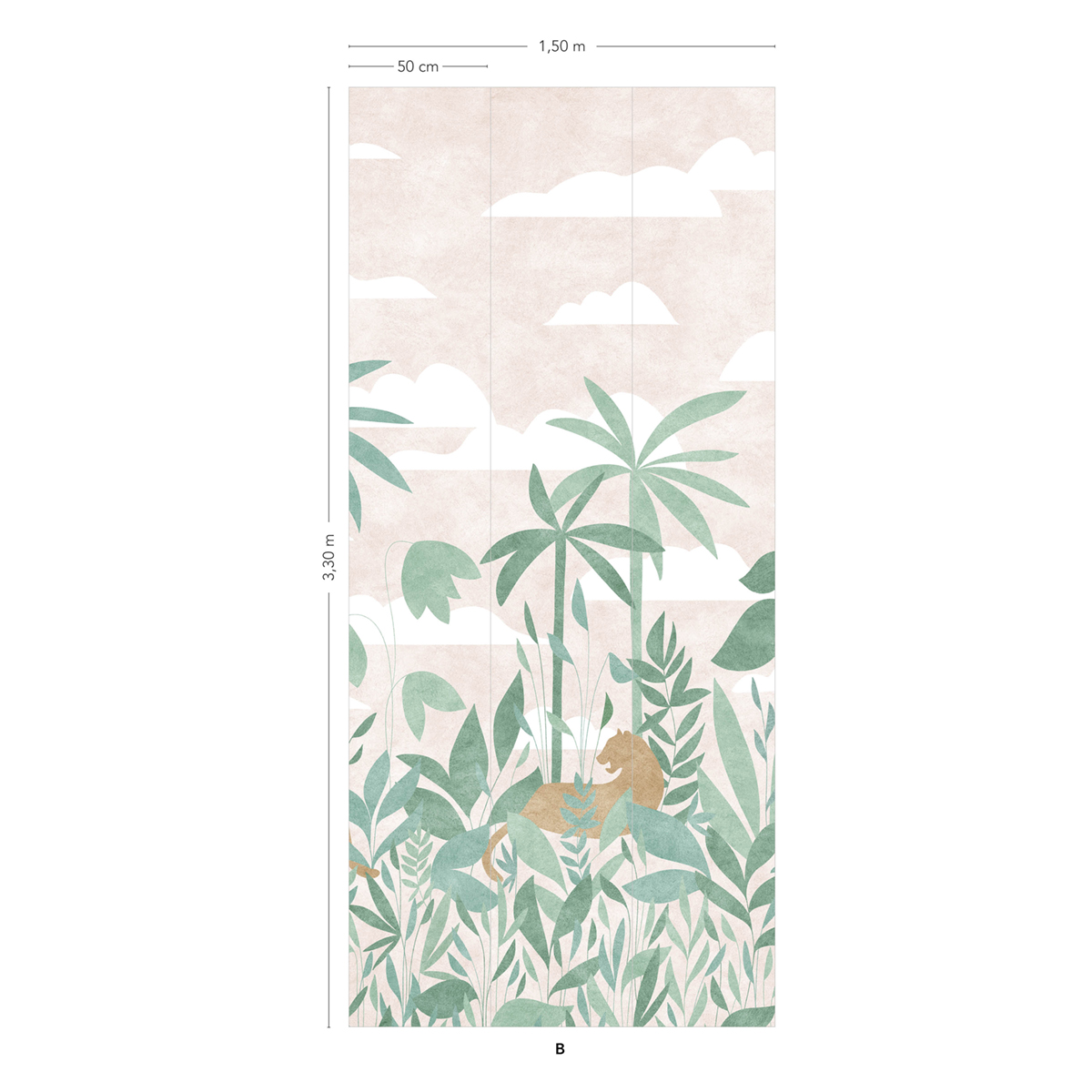 Papier peint panoramique Paradis des Tigres Jour B - 4/5/6 - Isidore Leroy AMB