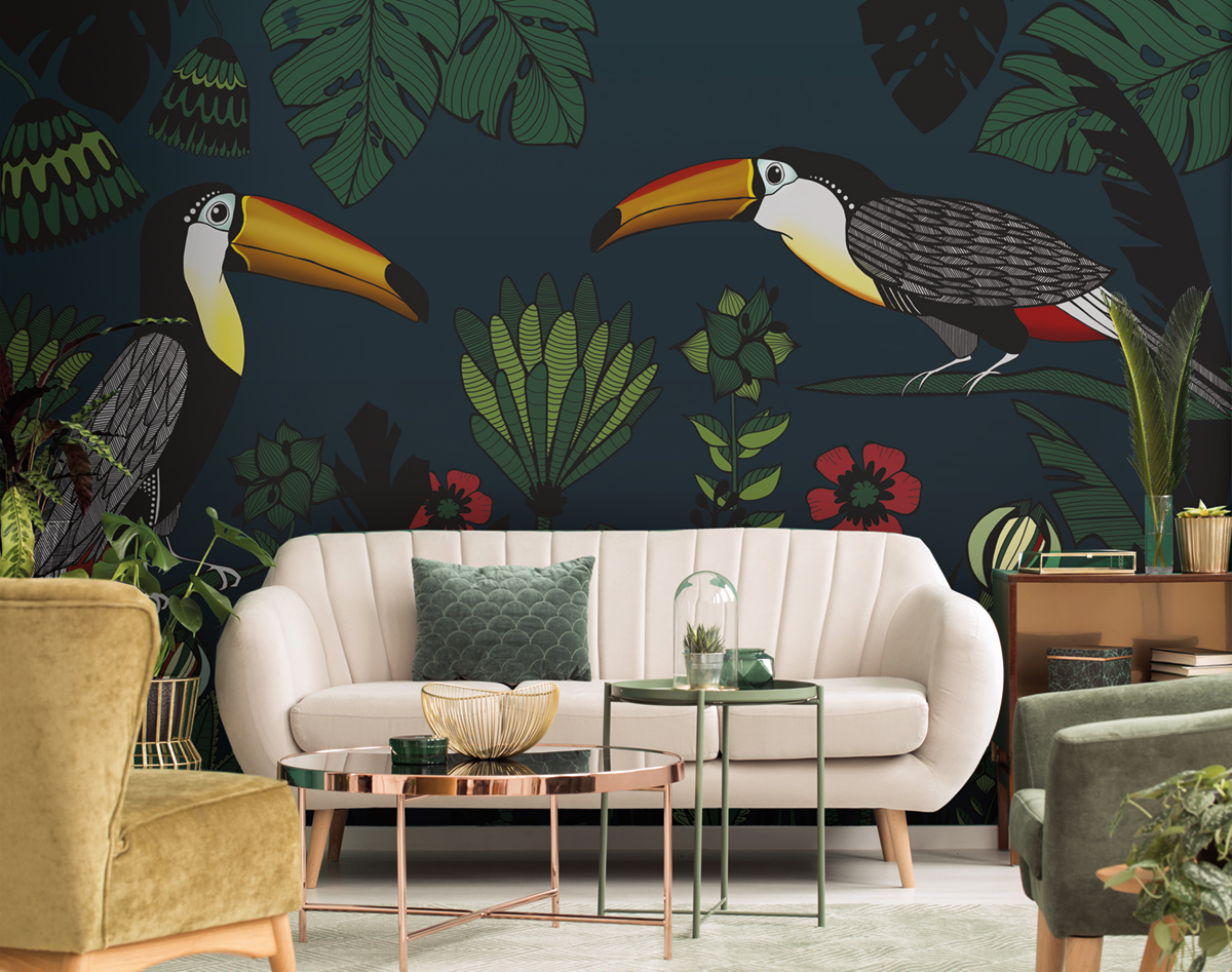 Papier peint panoramique Toucan Tukan 2 - Référence DD120065 - Intissé 200g/m2 - Standard 400 x 270