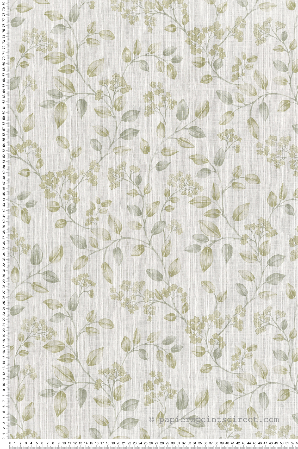 Papier peint Feuille Charmante vert - Rêverie de Montecolino | Réf. MC-IC3014