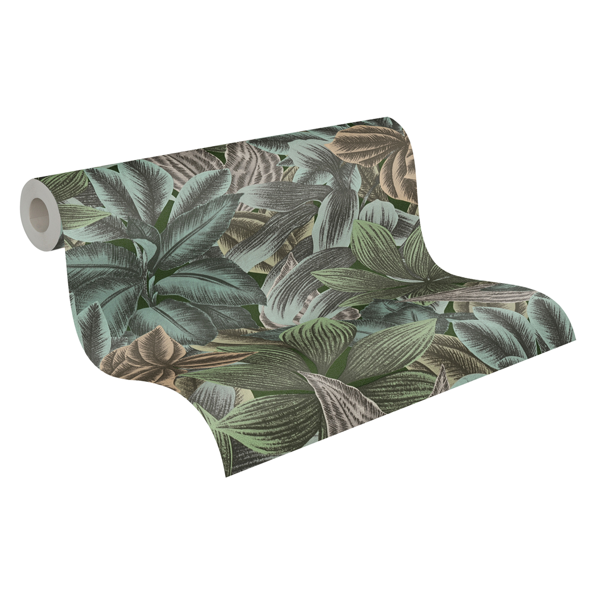 Papier peint Tropical Feuille Léa vert pastel - Metropolitan Stories 3 d'A.S. Création AMB2 | Réf. AS-392223