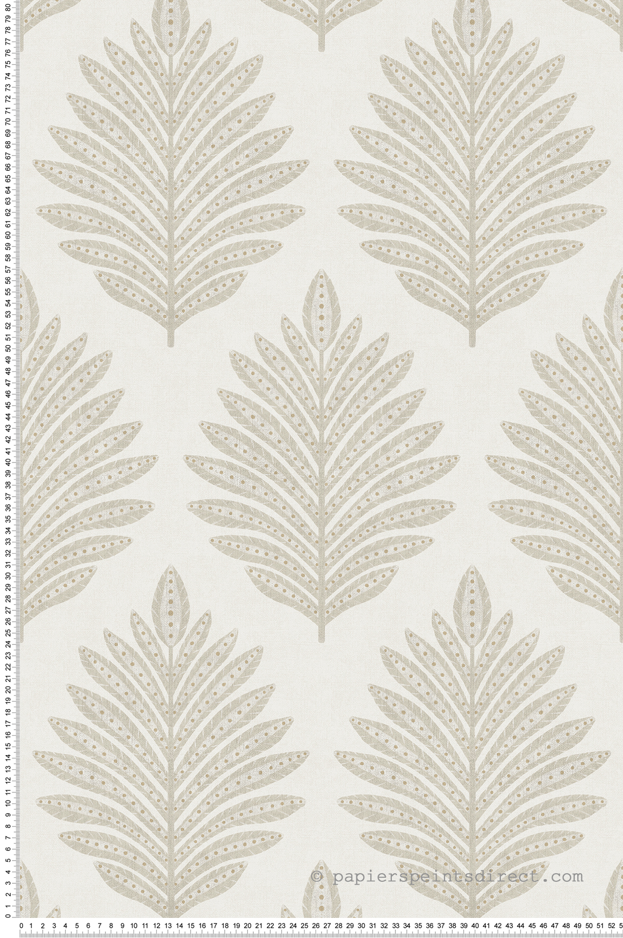 Papier peint Feuilles Palmier grège - Aristide de Lutèce | Réf. LTC-3853-2