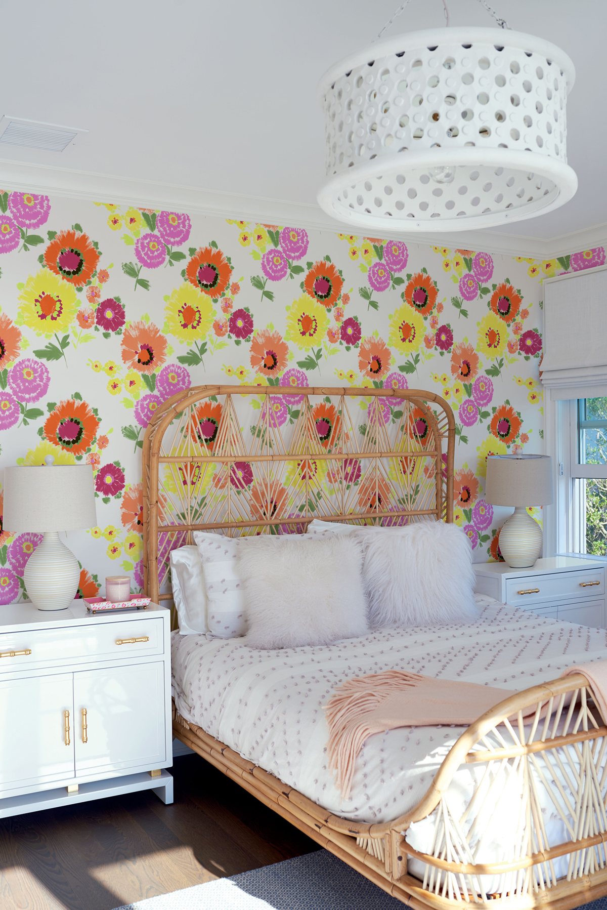 Papier peint Fleur Dahlia orange jaune - Happy de Lutèce | Réf. LTC-FD26323