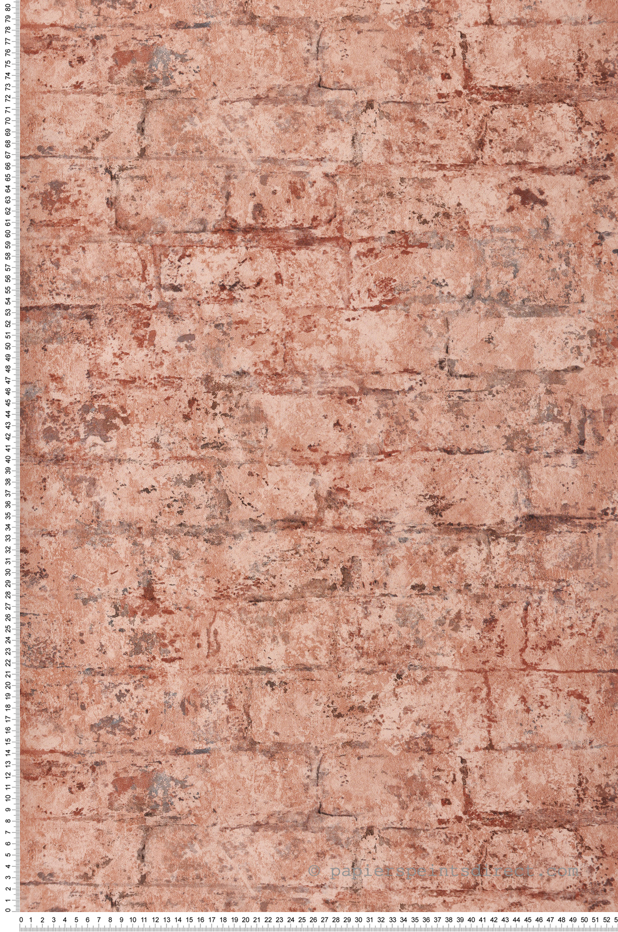 Papier peint Effet Brique rouge - Loft d'Ugépa | Réf. UGP-M52905
