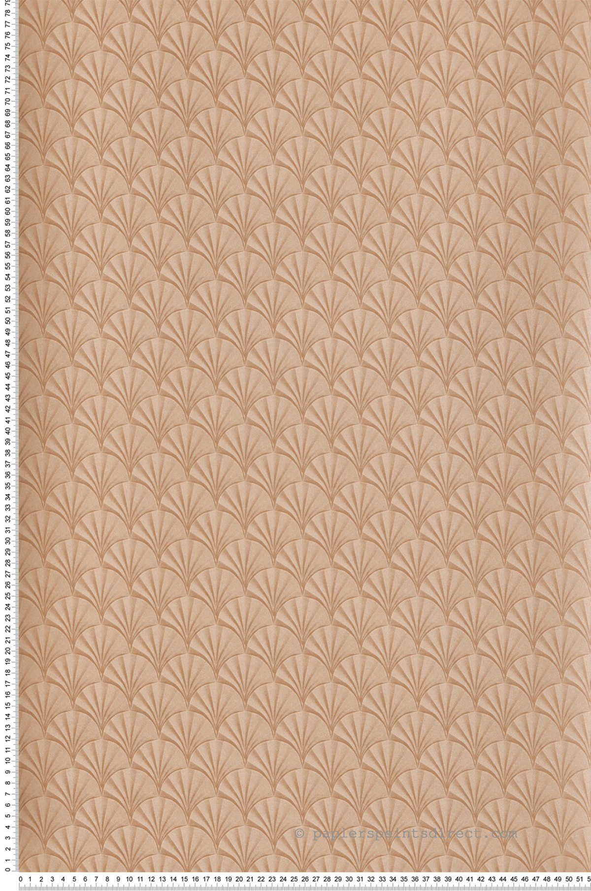 Papier peint Feuilles Palmiers miel irisé - Elodie 1838 Wallcoverings d'Initiales | Réf. INI-90714202