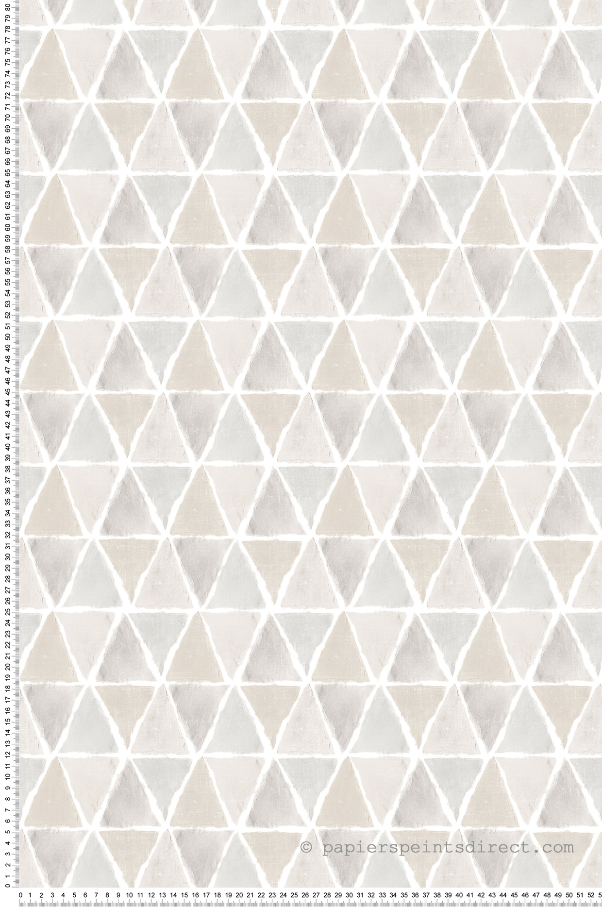 Papier peint Triangles gris beige - Style Cuisine 3 de Lutèce | Réf. LTC-CK36637