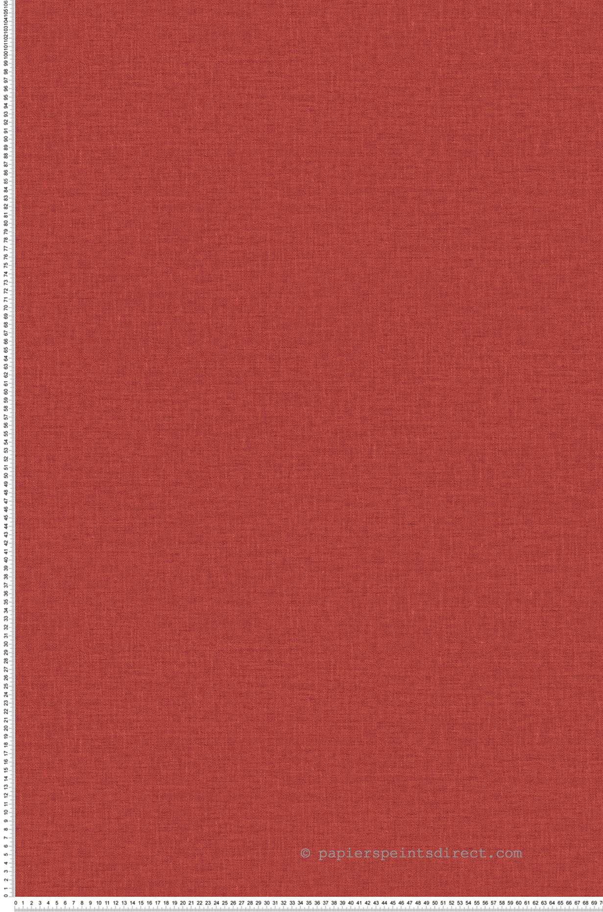 Papier peint Uni Lin Étoffe Lina rouge carmin - Modernismo de Casamance | Réf. CAS-76852548