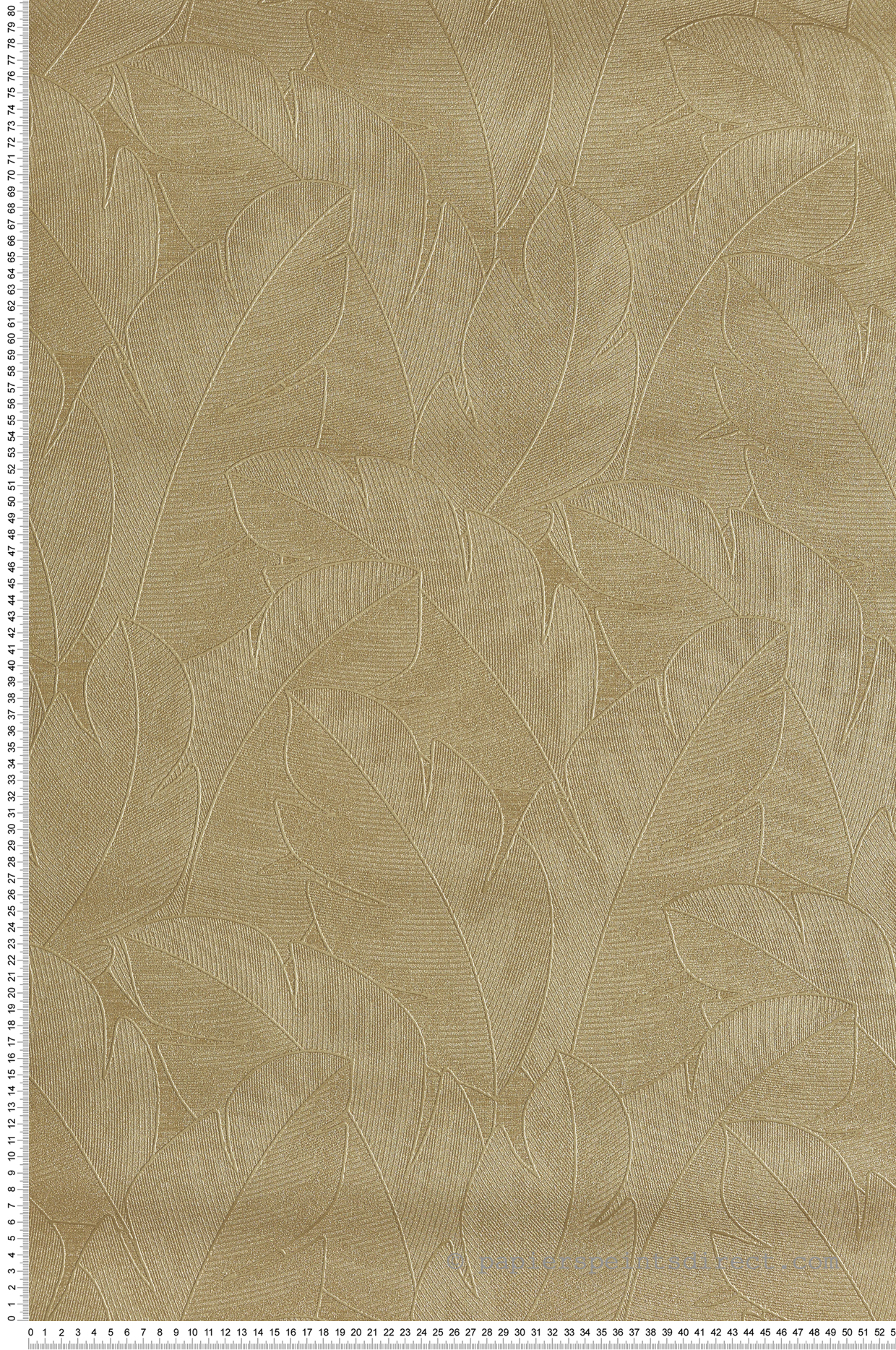 Papier peint Feuillage Tropical Yuto doré - Vegetals de Casadéco | Réf. VEGE201292323
