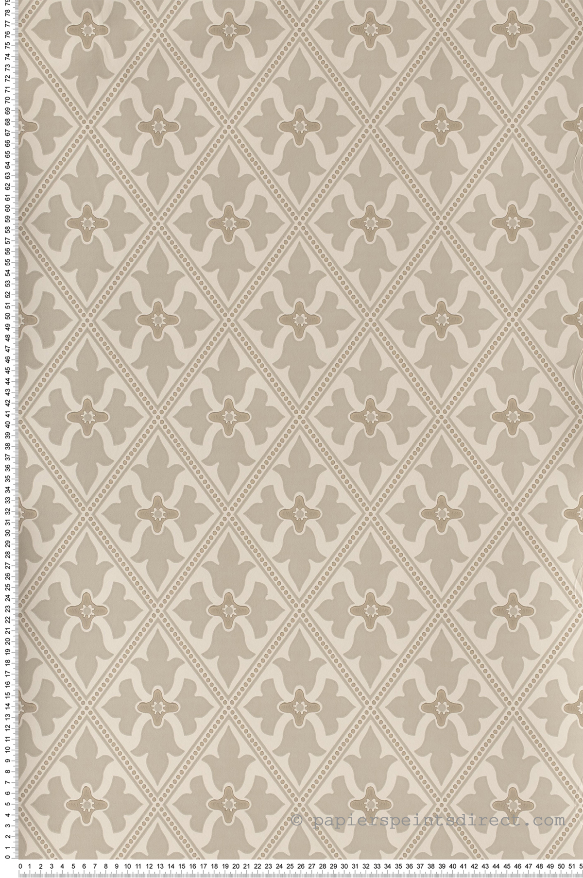 Bayham Abbey gris souris - Papier peint London Wallpapers IV de Little Greene