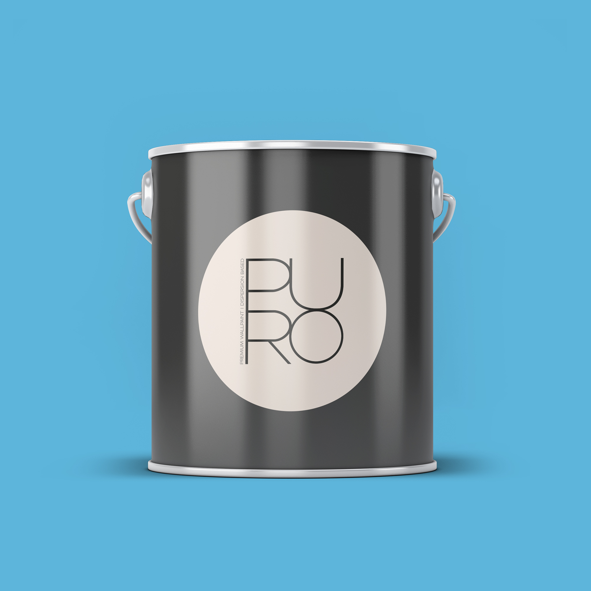 Image d'un pot de 2,5 litres de peinture Puro bleu ocean blue - c3002