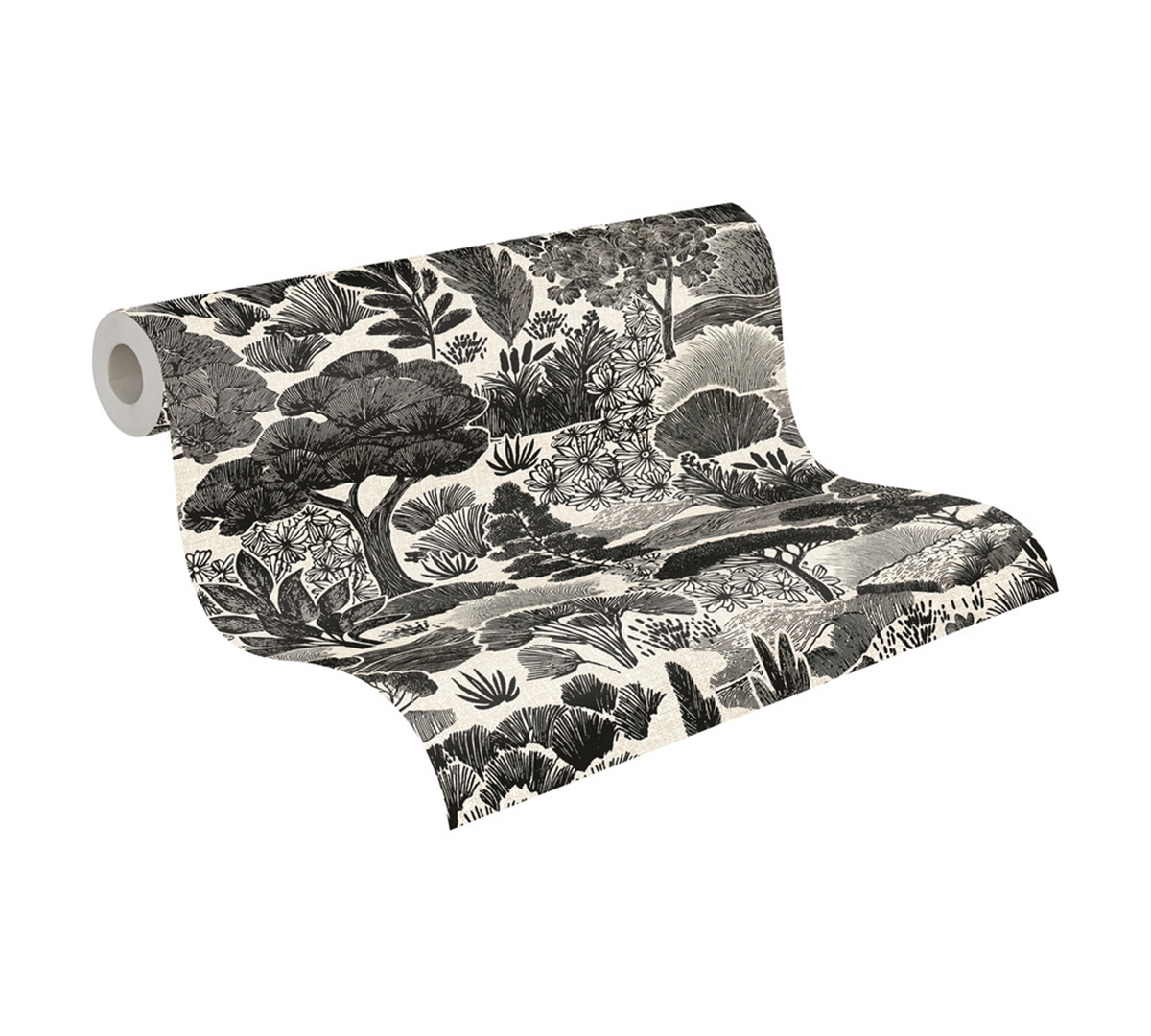Papier peint Jardin Botanique noir - Pintwalls 3 d'A.S. Création ROLL | Réf. AS-791853