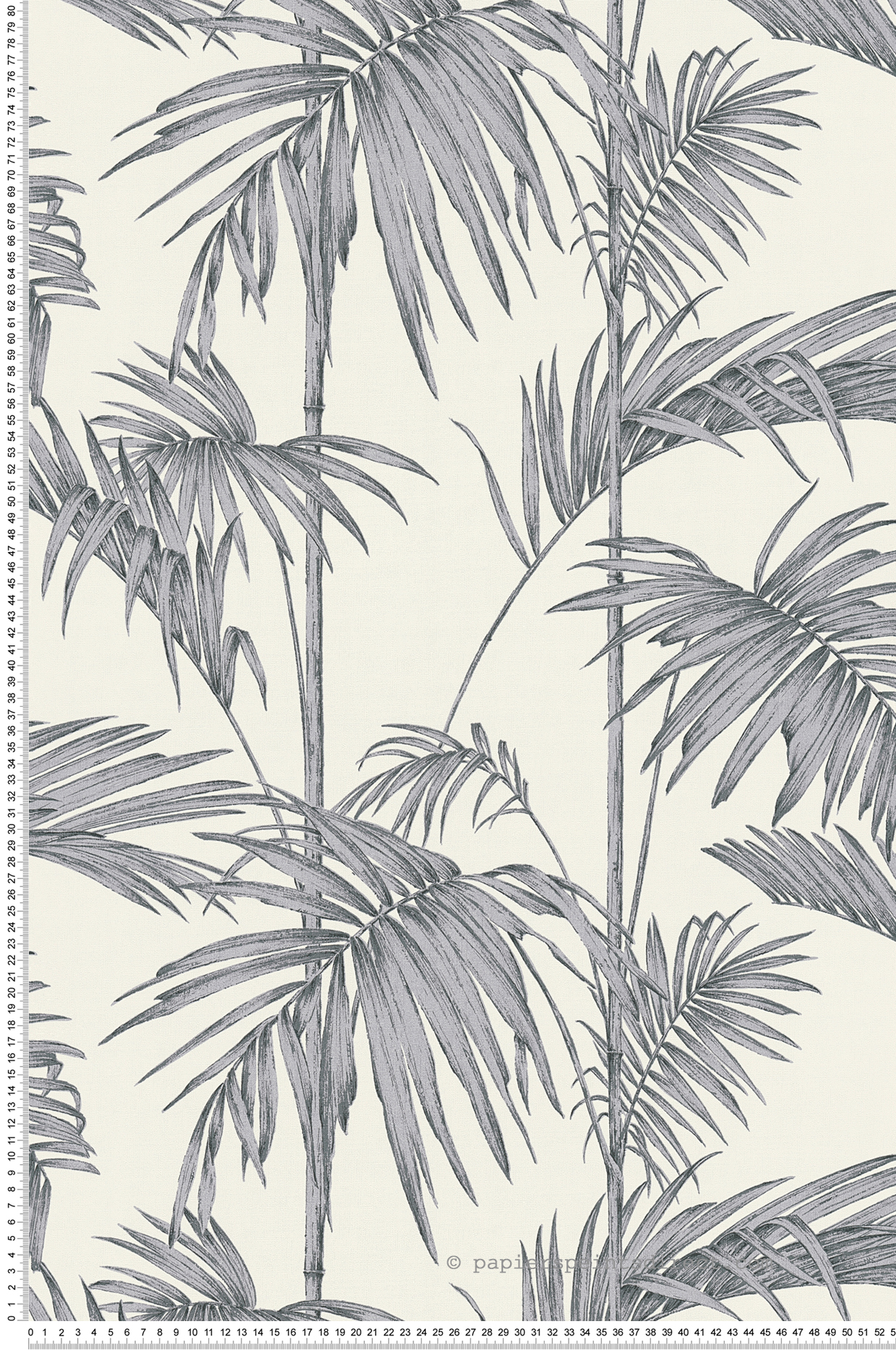 Papier peint Palmes argenté - Metropolitan Stories d'AS Création | Réf. SP14657