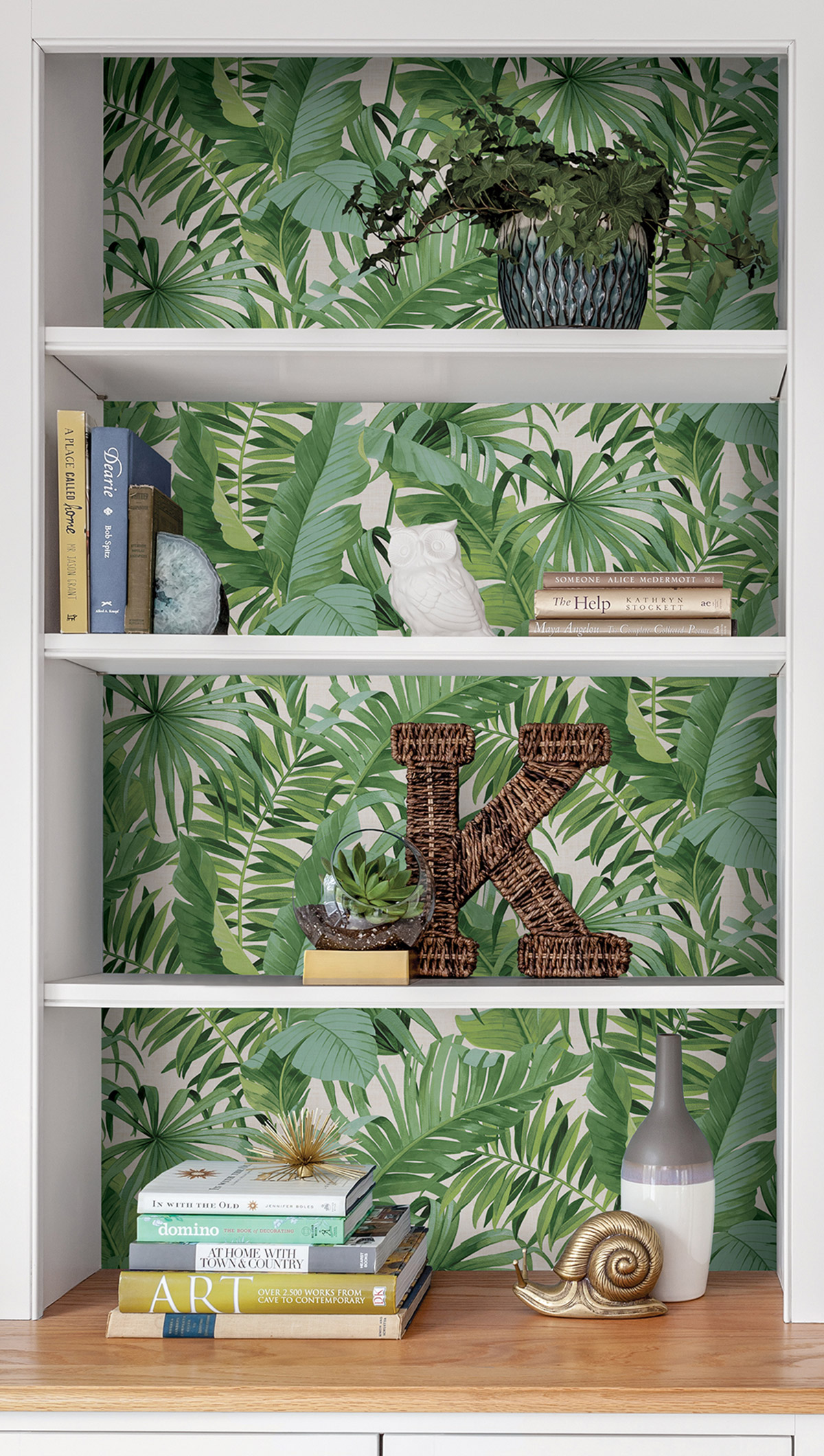 Papier peint adhésif Palmes Maui vert - Les Adhésifs de Lutèce AMB2| Réf. LTC-NU2906