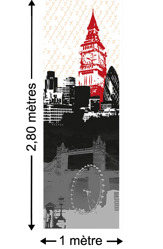 London - Papier peint lé unique