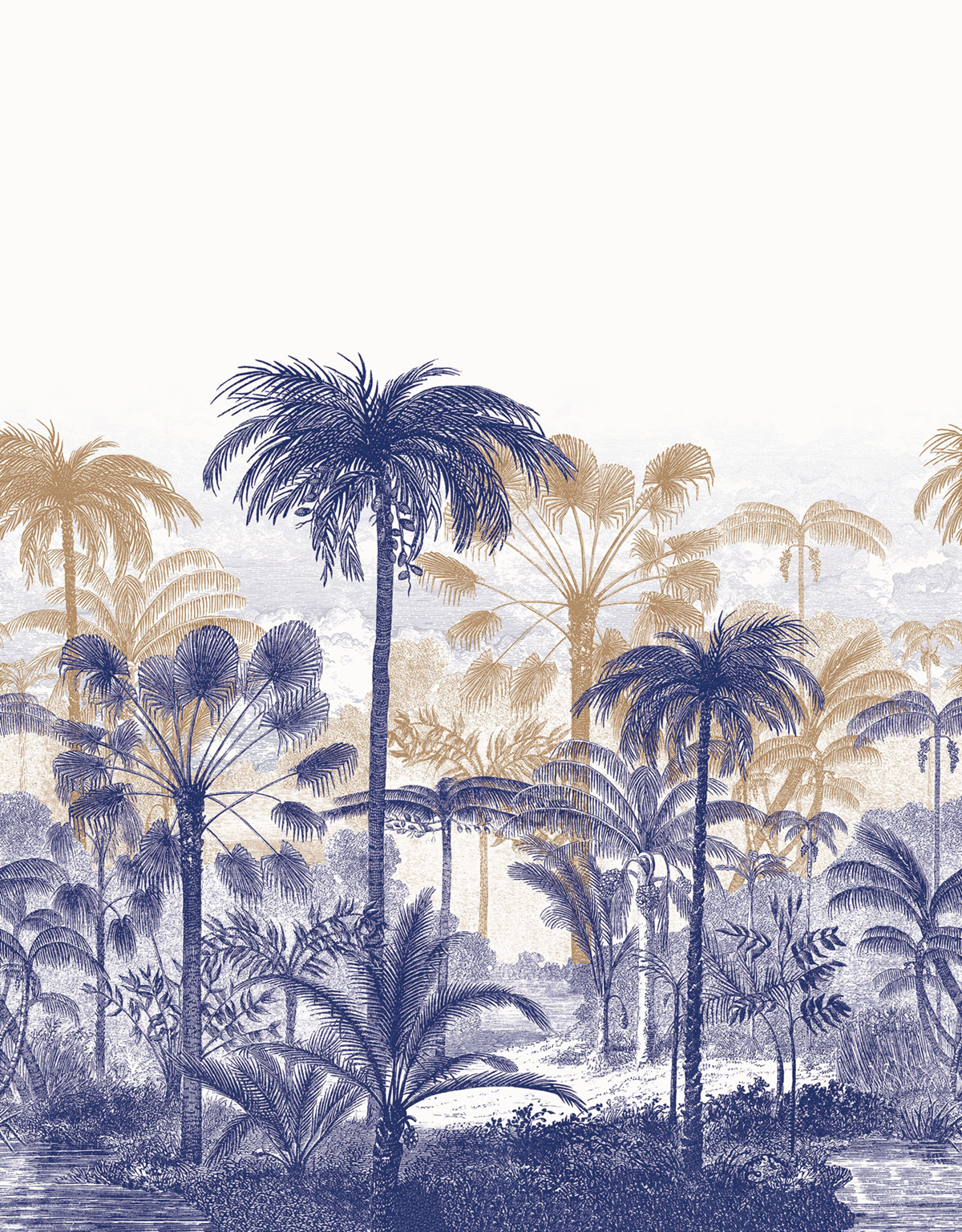Papier peint panoramique Palmeraie Bosque L bleu - Nicaragua de Casadéco | Réf. NICA86466865
