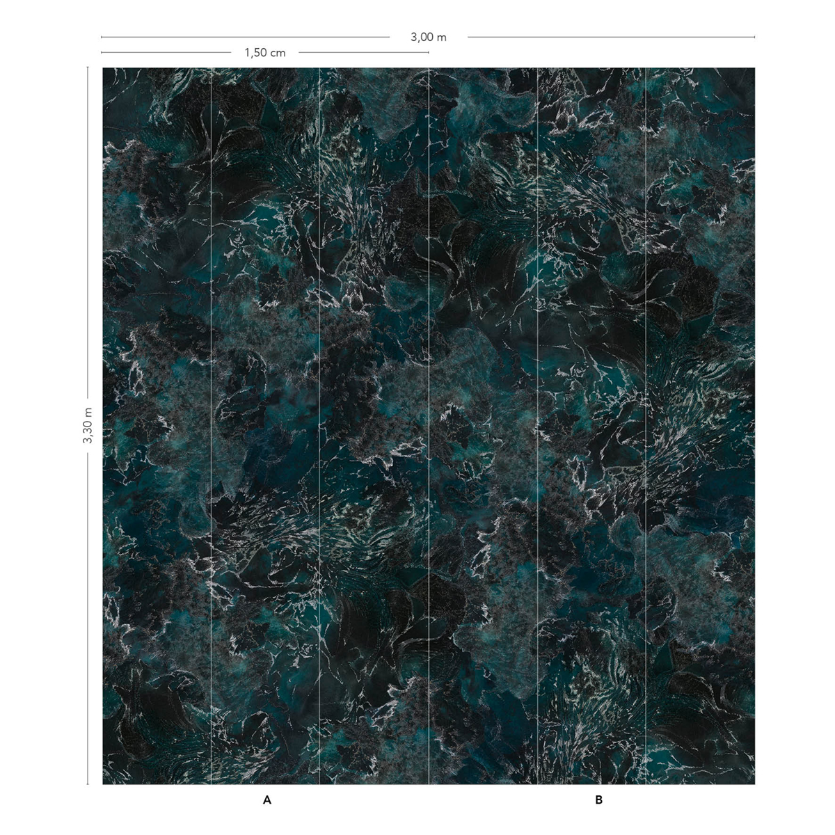 Papier peint panoramique Écumes Original A+B - 1/2/3/4/5/6 - Isidore Leroy