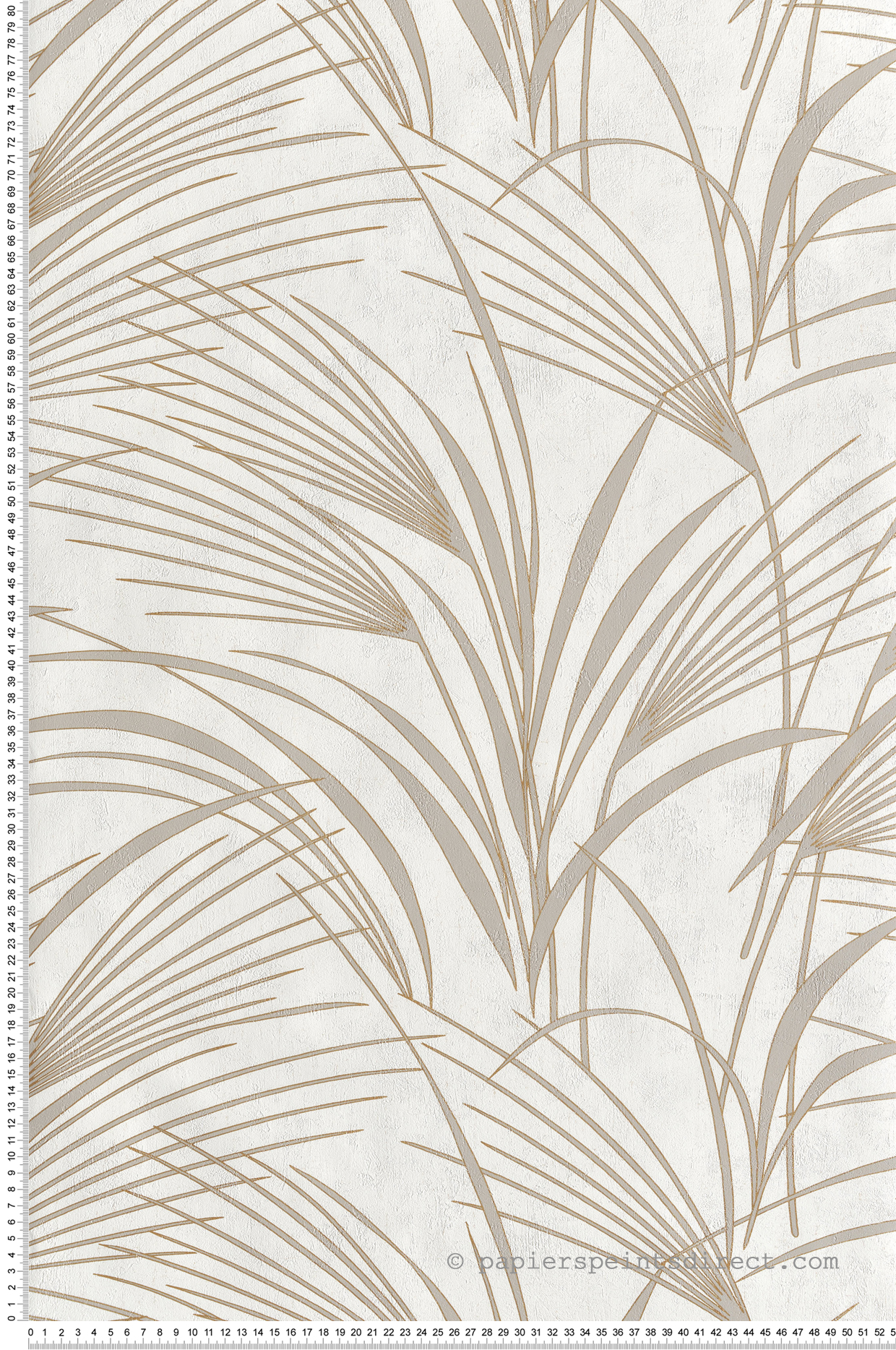 Papier peint Herbe Samarra gris doré - Babylone de Casadéco | Réf. BBLN89721412