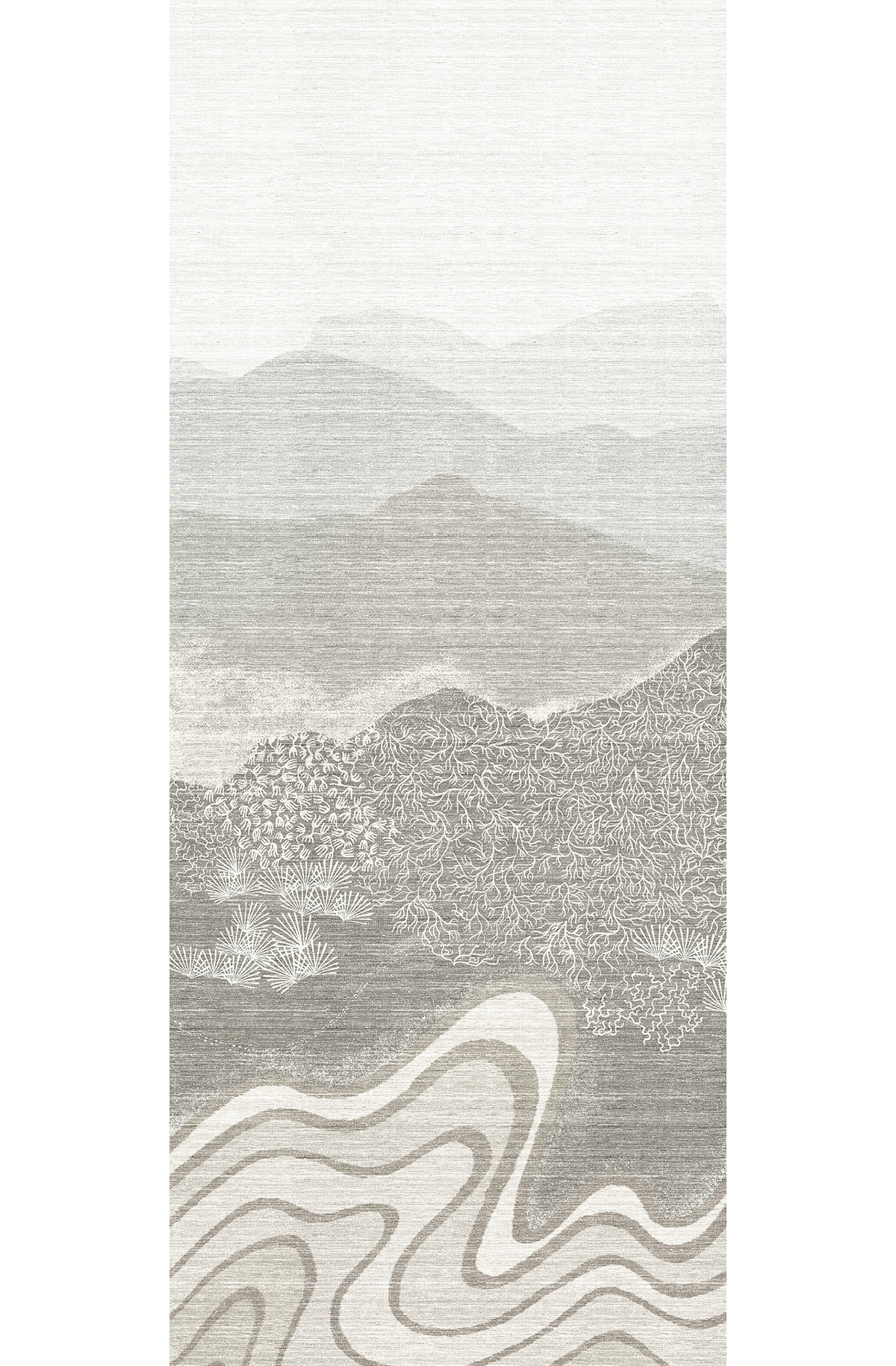 Papier peint panoramique Montagne Nebula gris - A H260 - Amazone de Masureel | Réf. MAS-DGZON2011-260