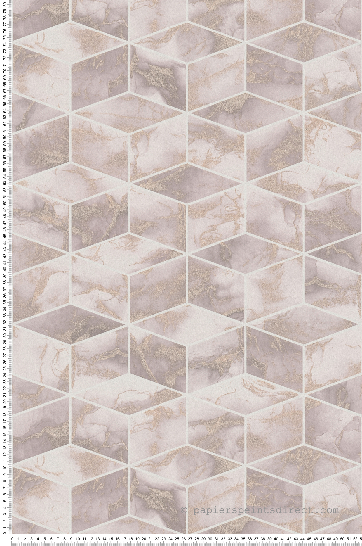 Papier peint Cube Marbre rose - Metropolitan Stories 2 d'AS Création | Réf. SP15501