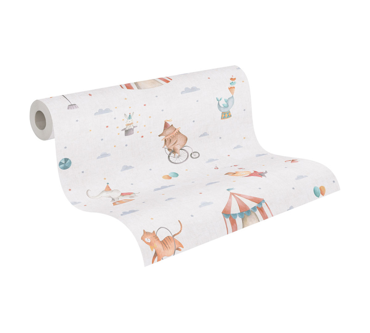 Papier peint Cirque Enfantin multicolore - Lilly & Luis d'A.S. Création AMB8 | Réf. AS-771481