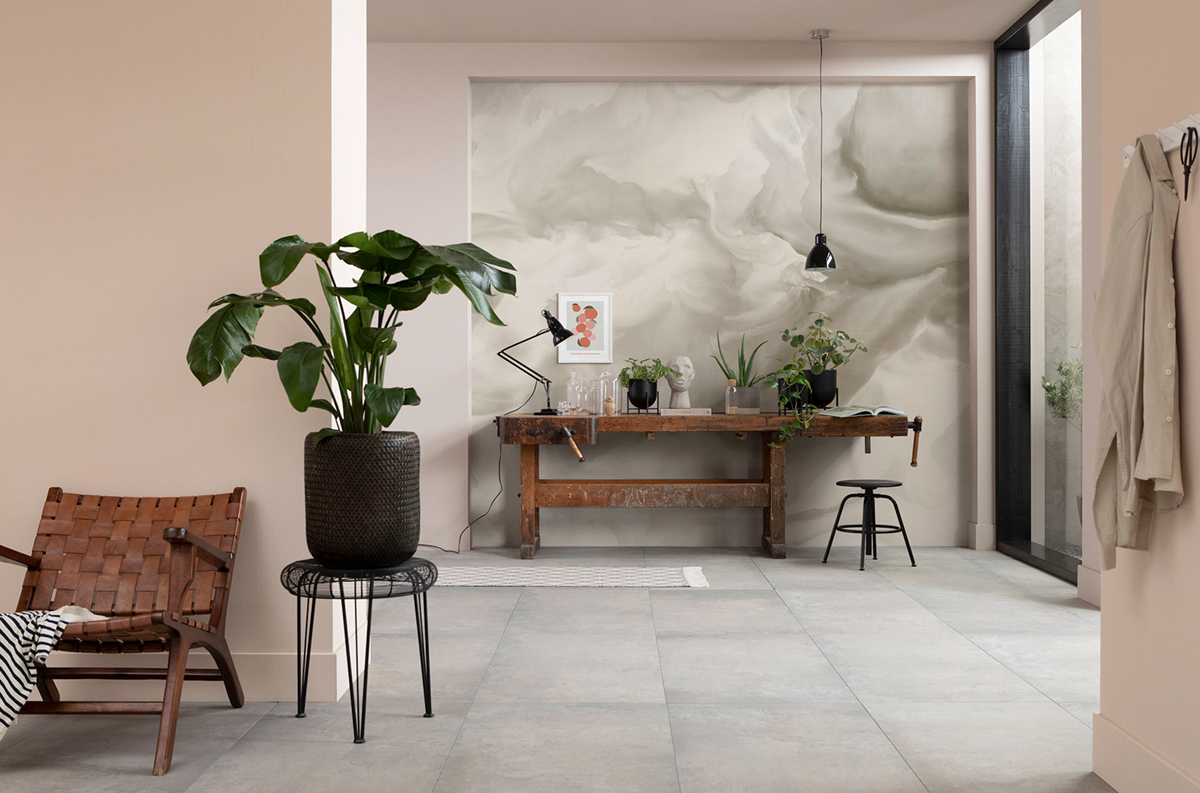 Papier peint panoramique Nuage Soulful Sanctuary beige - Papier Peint Komar Infinity 2